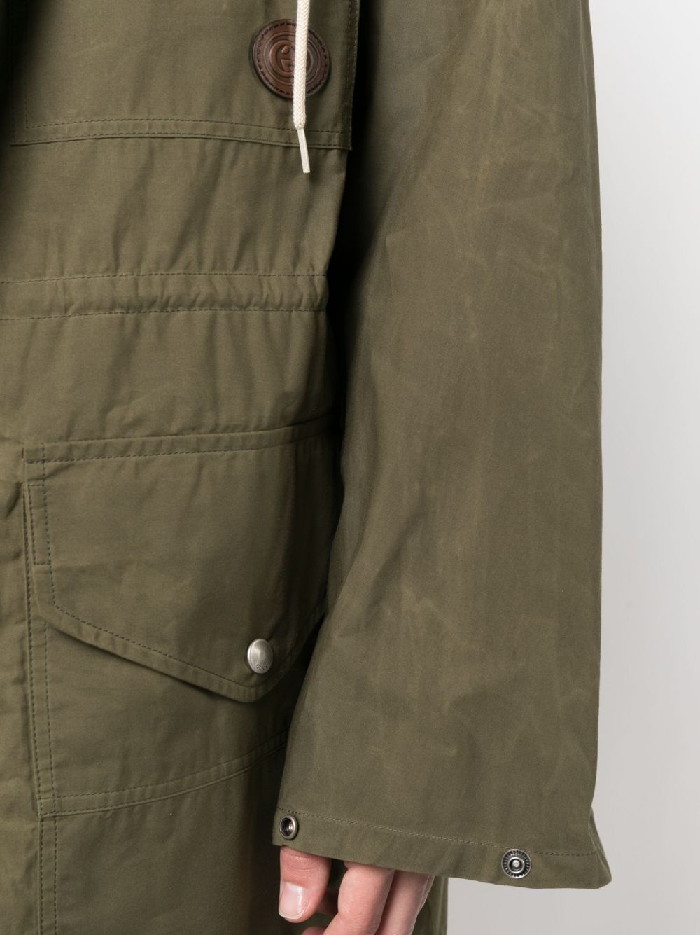 waxed hooded parka - 5