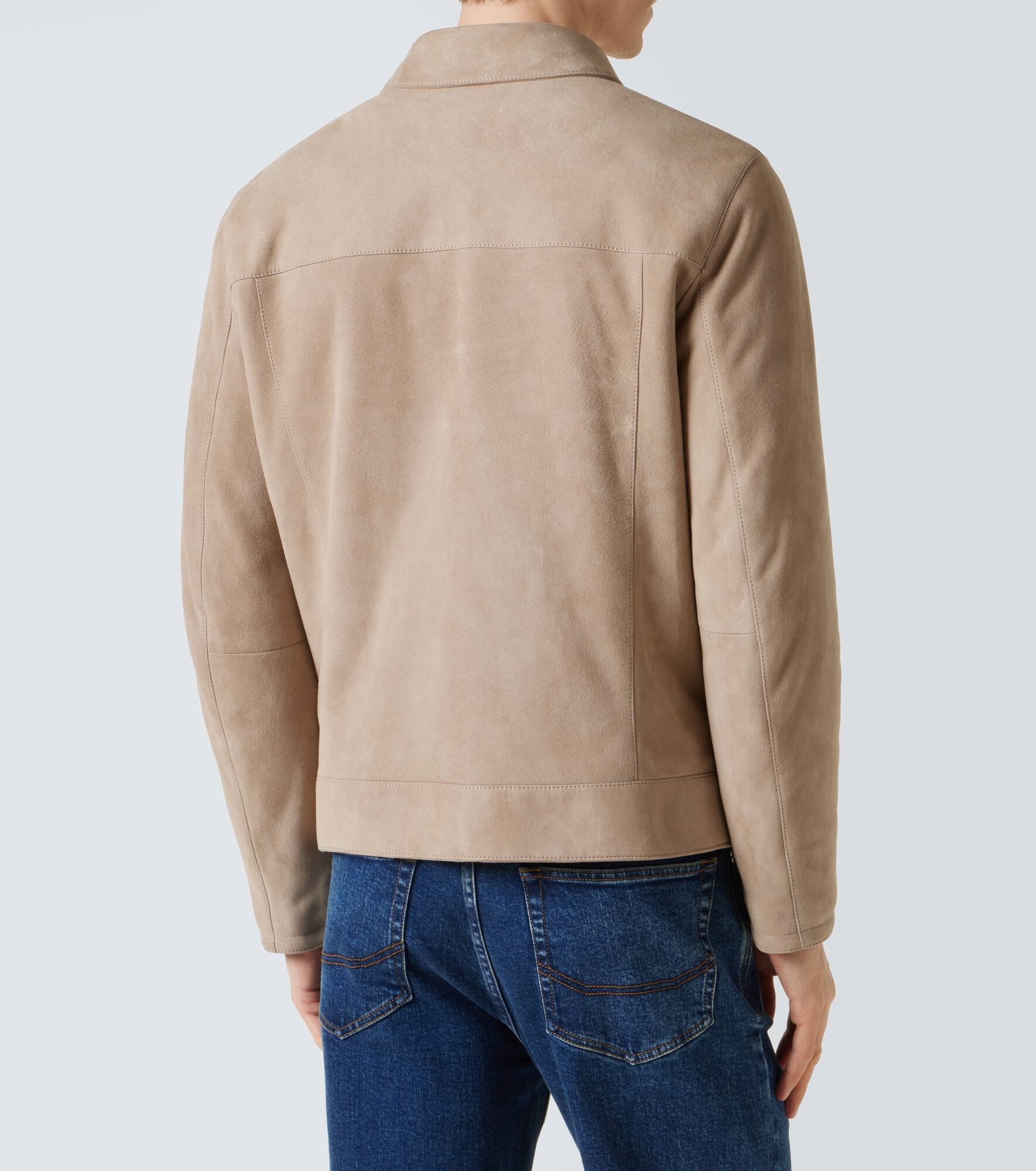 Suede blouson - 4
