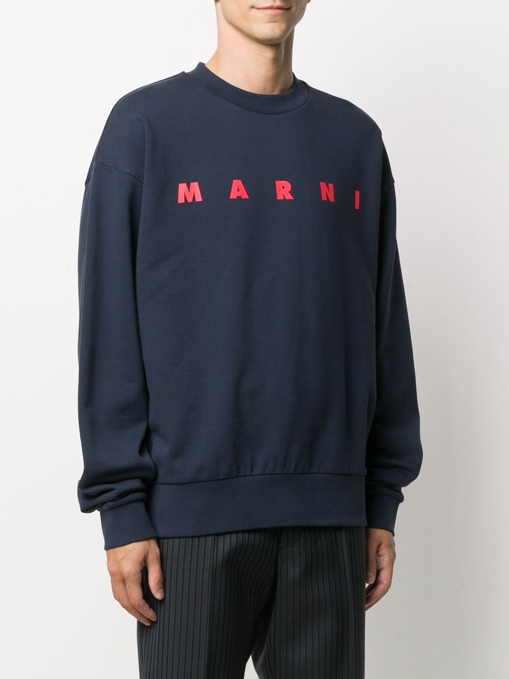 logo print sweatshirt - 3