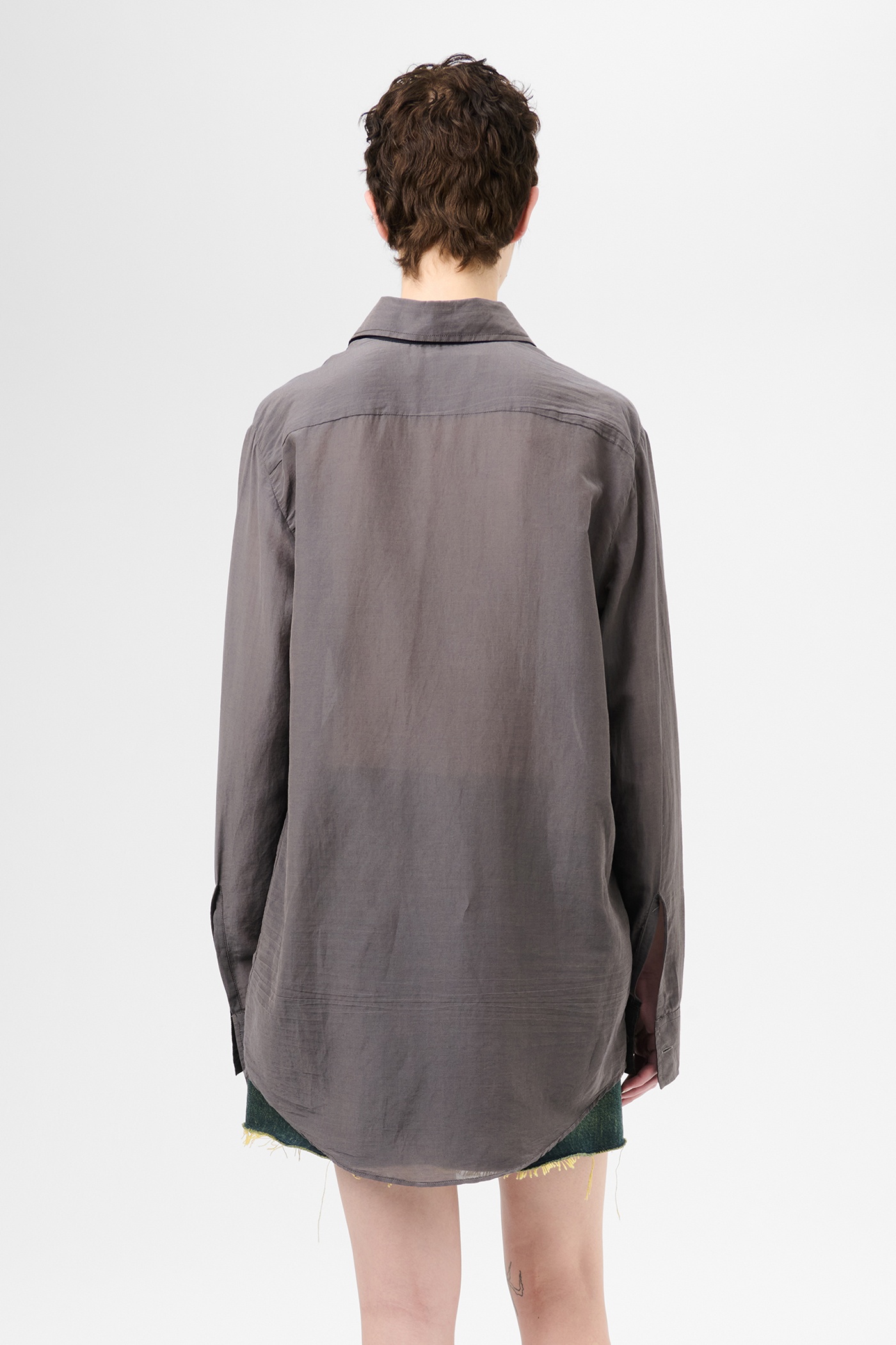 Sincere Shirt Charcoal Bordeaux Cotton Silk - 6