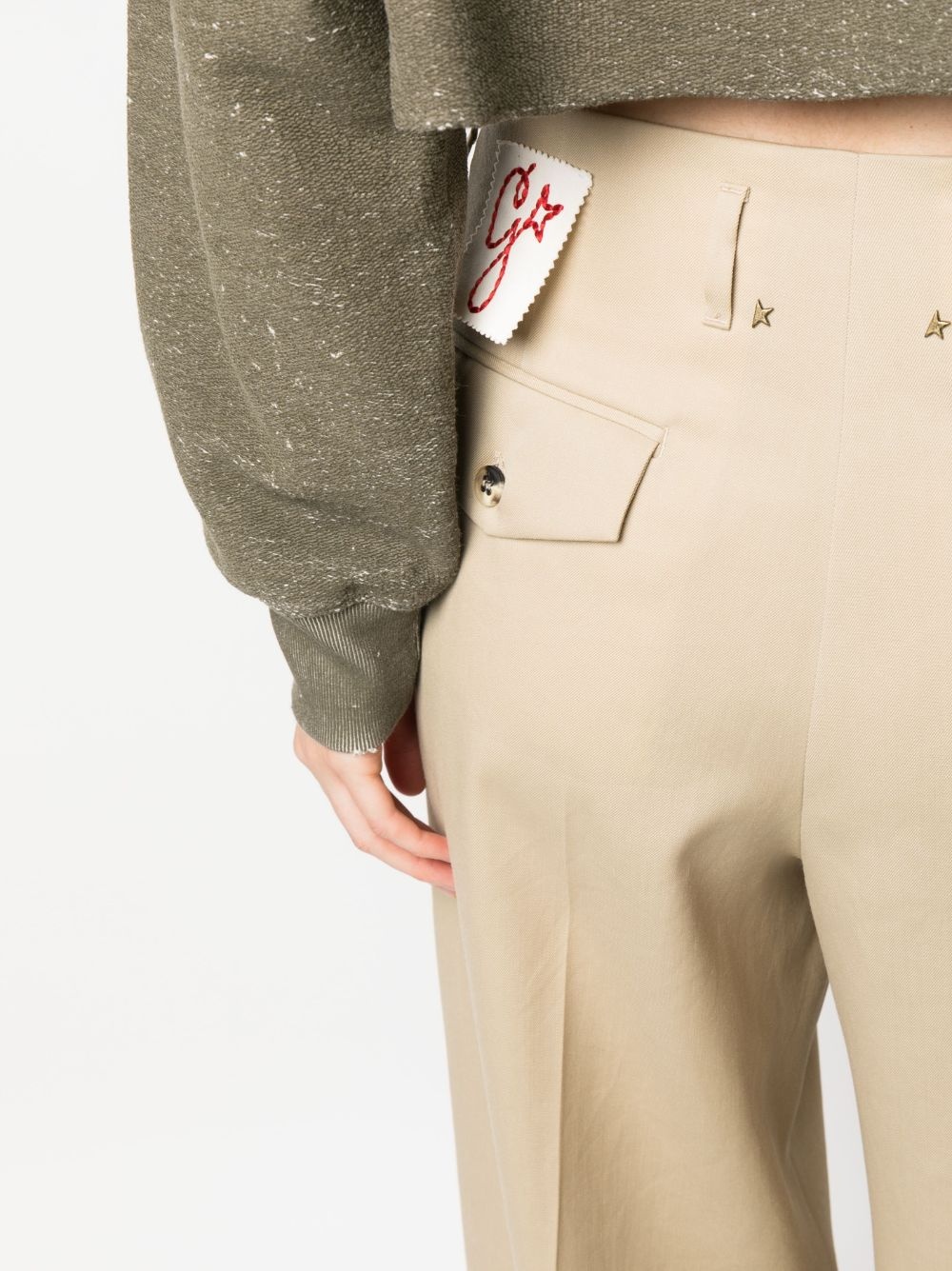 high-waisted wide-leg trousers - 5