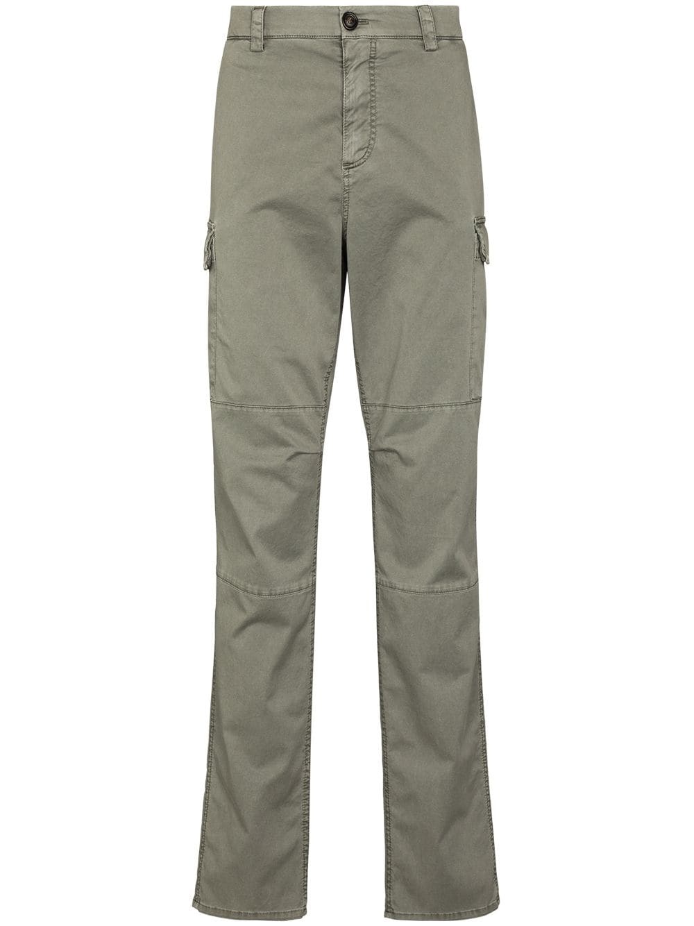 Dyed straight-leg cargo chinos - 1