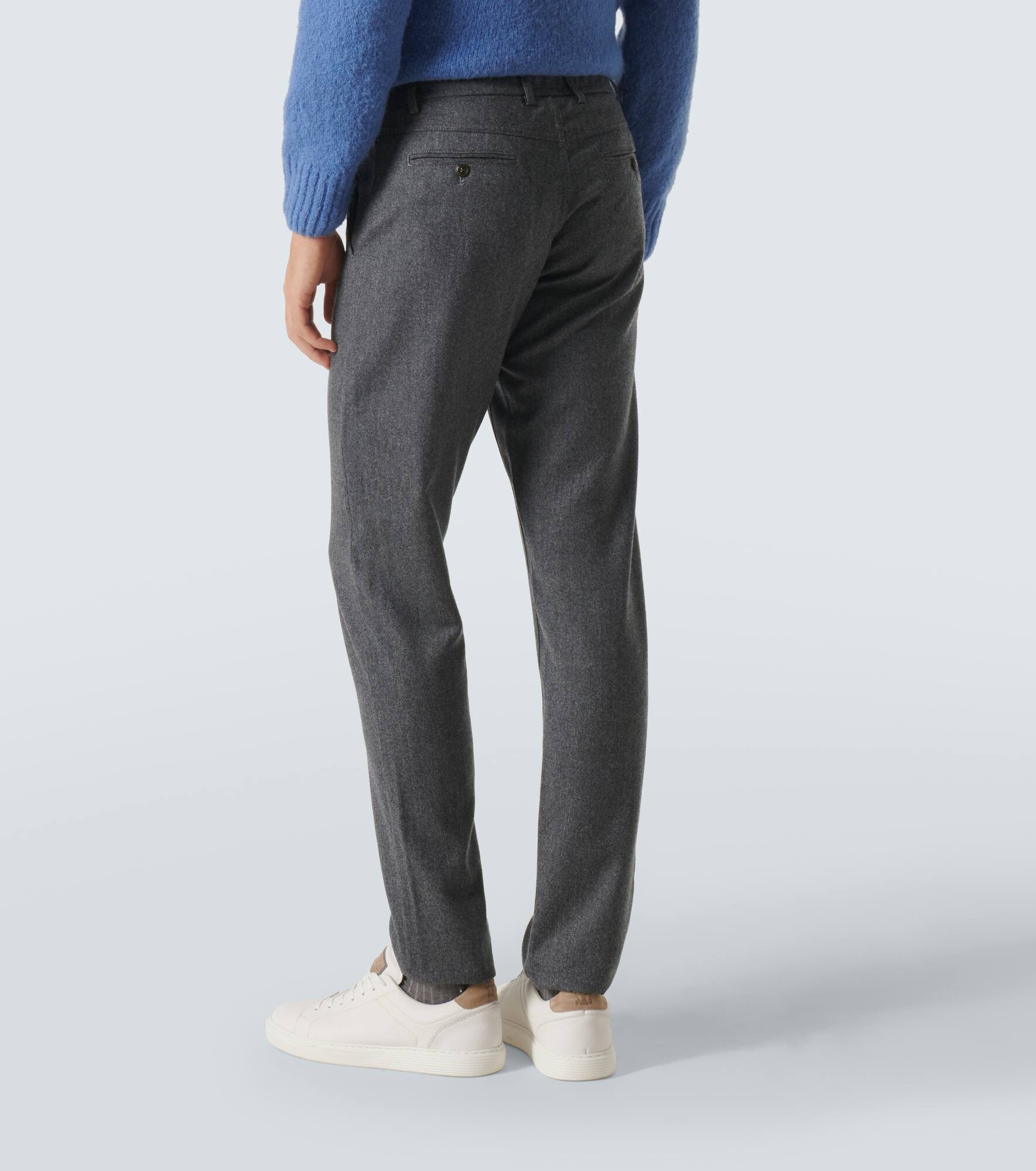 Wool straight pants - 4