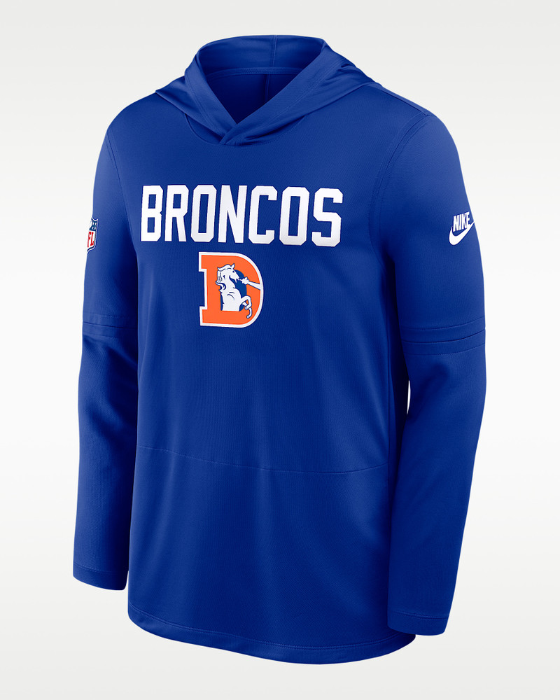 Denver Broncos Pass Accuracy Men's Nike Dri-FIT NFL Long-Sleeve Hooded Top 1