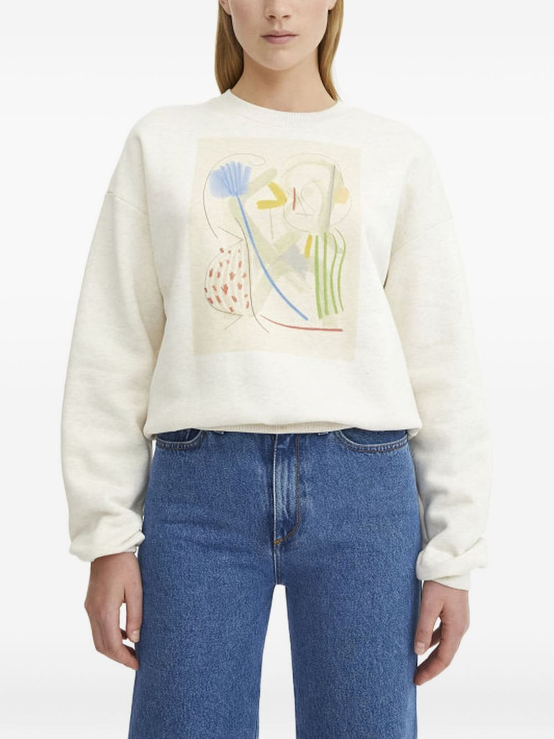 Rodebjer abstract-print cotton sweatshirt outlook