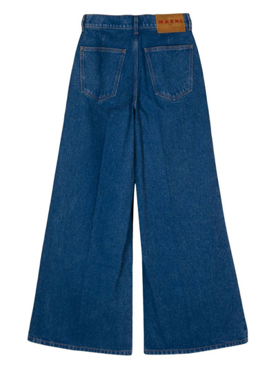 Marni organic-cotton wide-leg jeans outlook