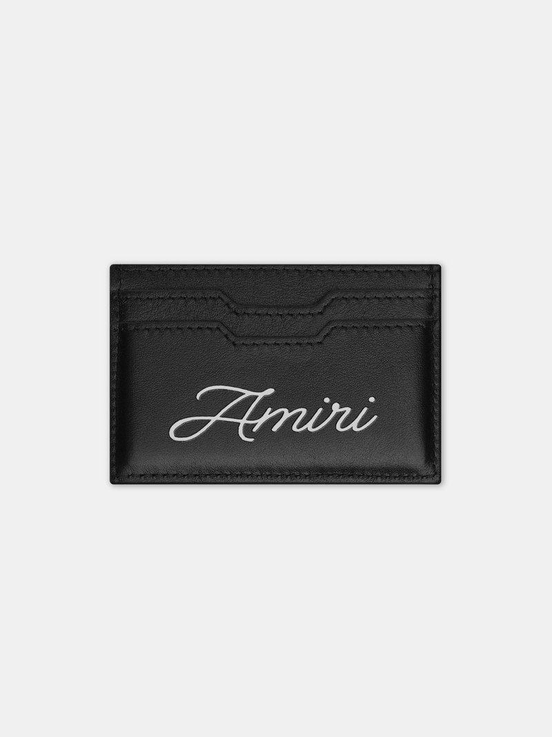 AMIRI PANTHER LEATHER CARD HOLDER outlook