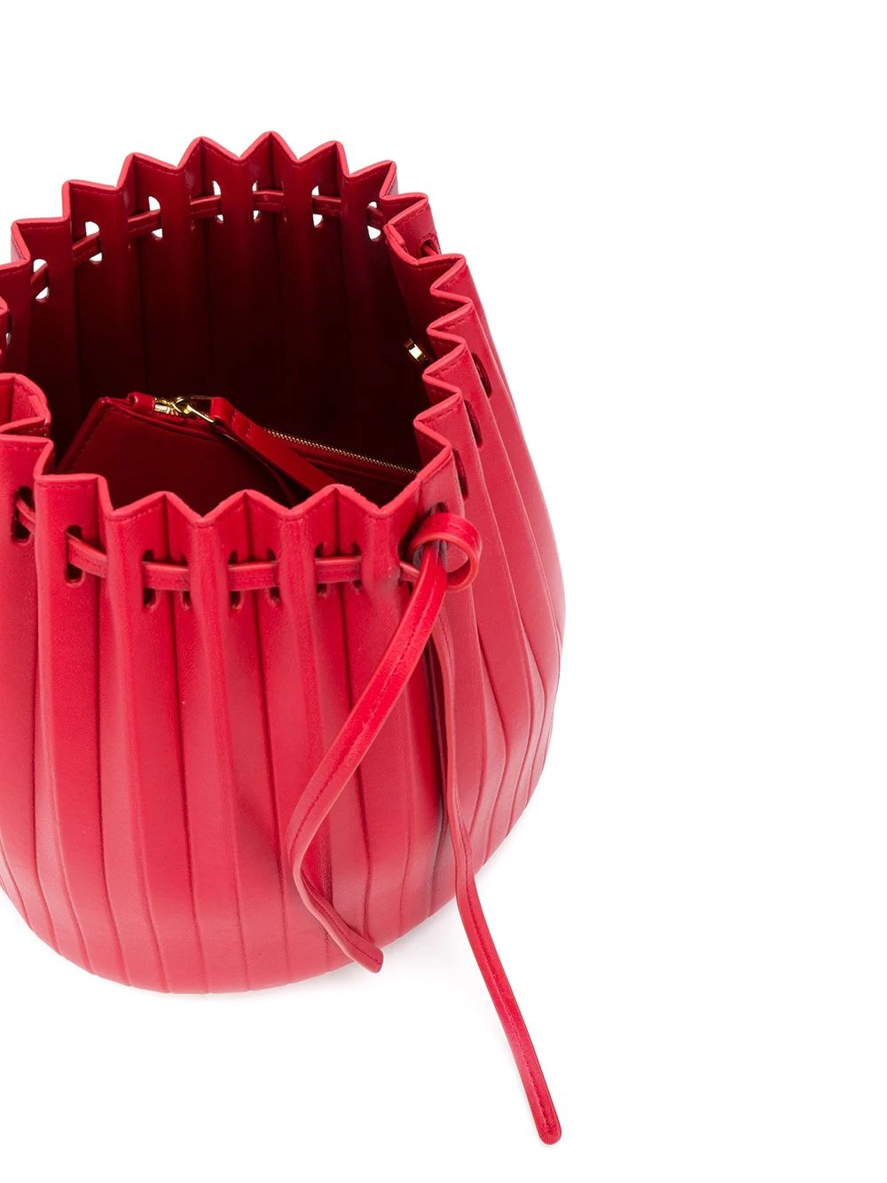 pleated bucket bag - 5