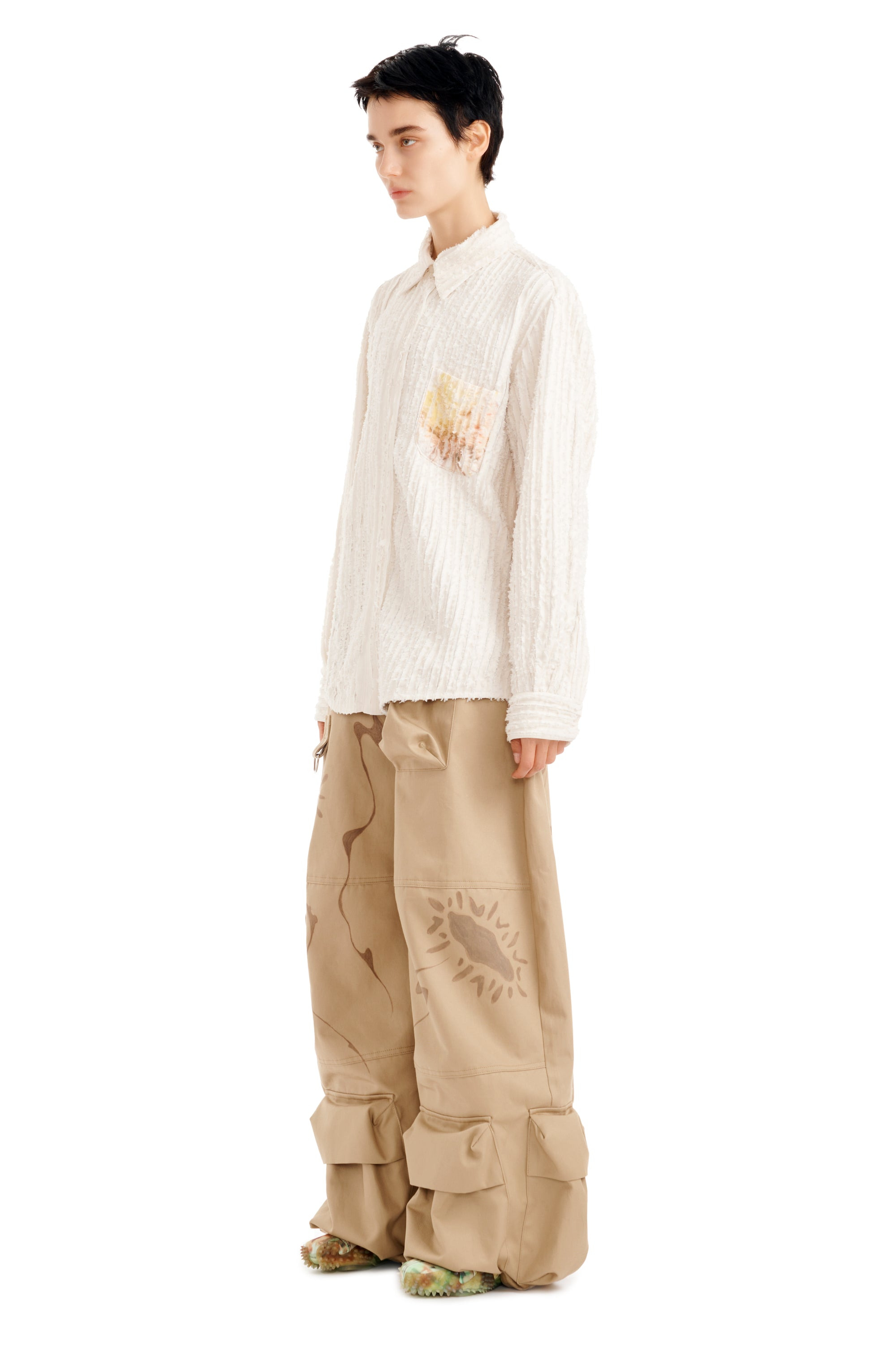 FLOWER DRIP CONVENTION BUTTON UP - 3