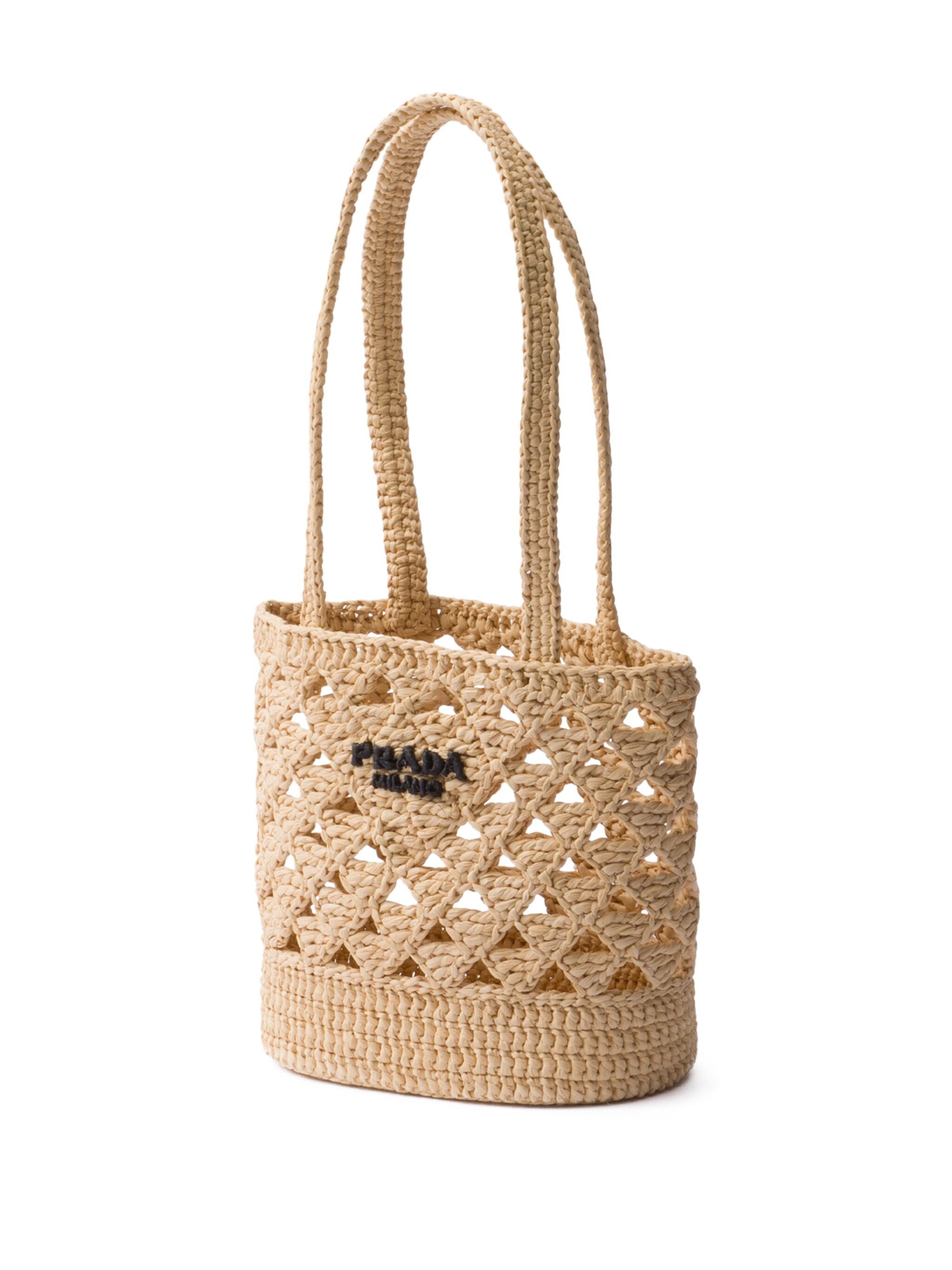 Logo-embroidered Crochet Shoulder Bag - 4