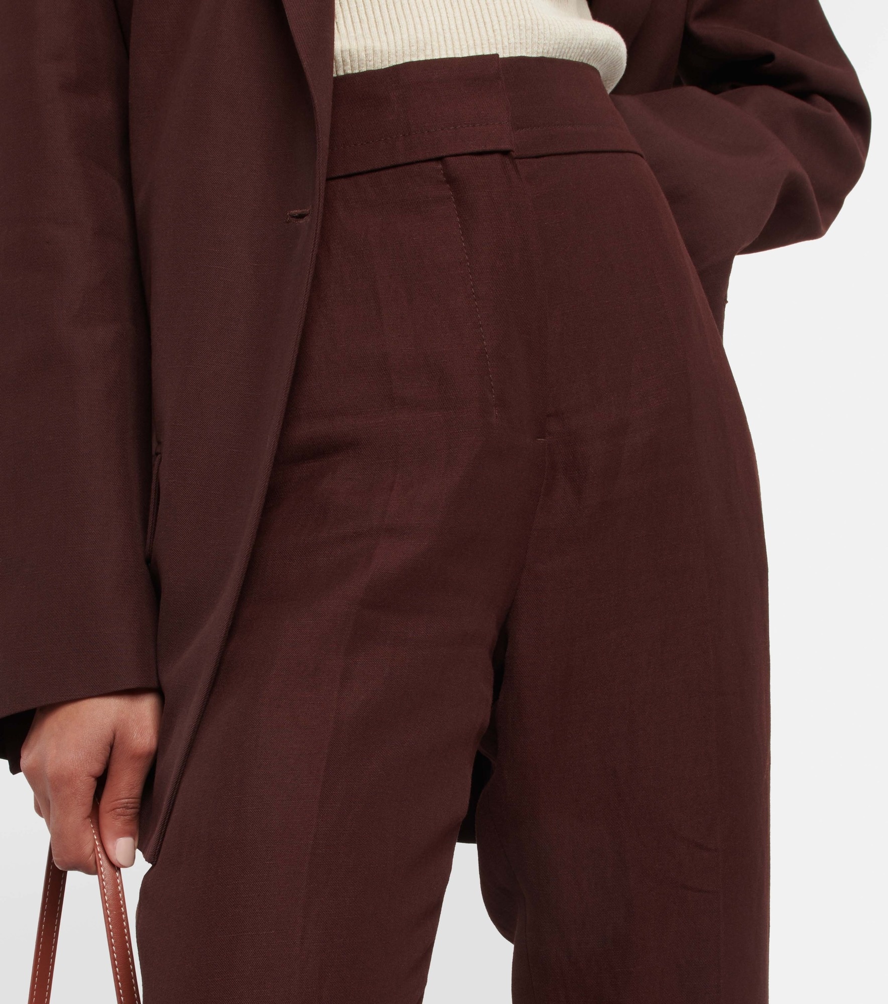 Le Pantalon Tibau high-rise tapered pants - 4