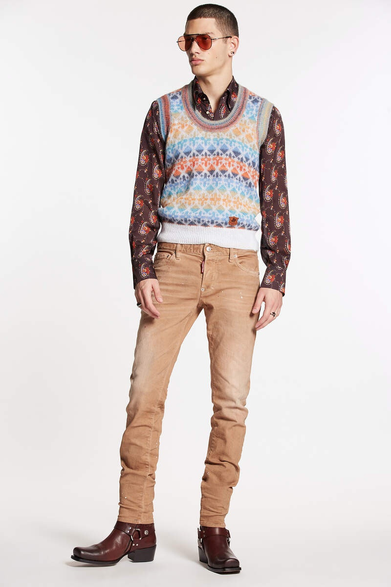 GARMENT DYED SLIM JEANS 1