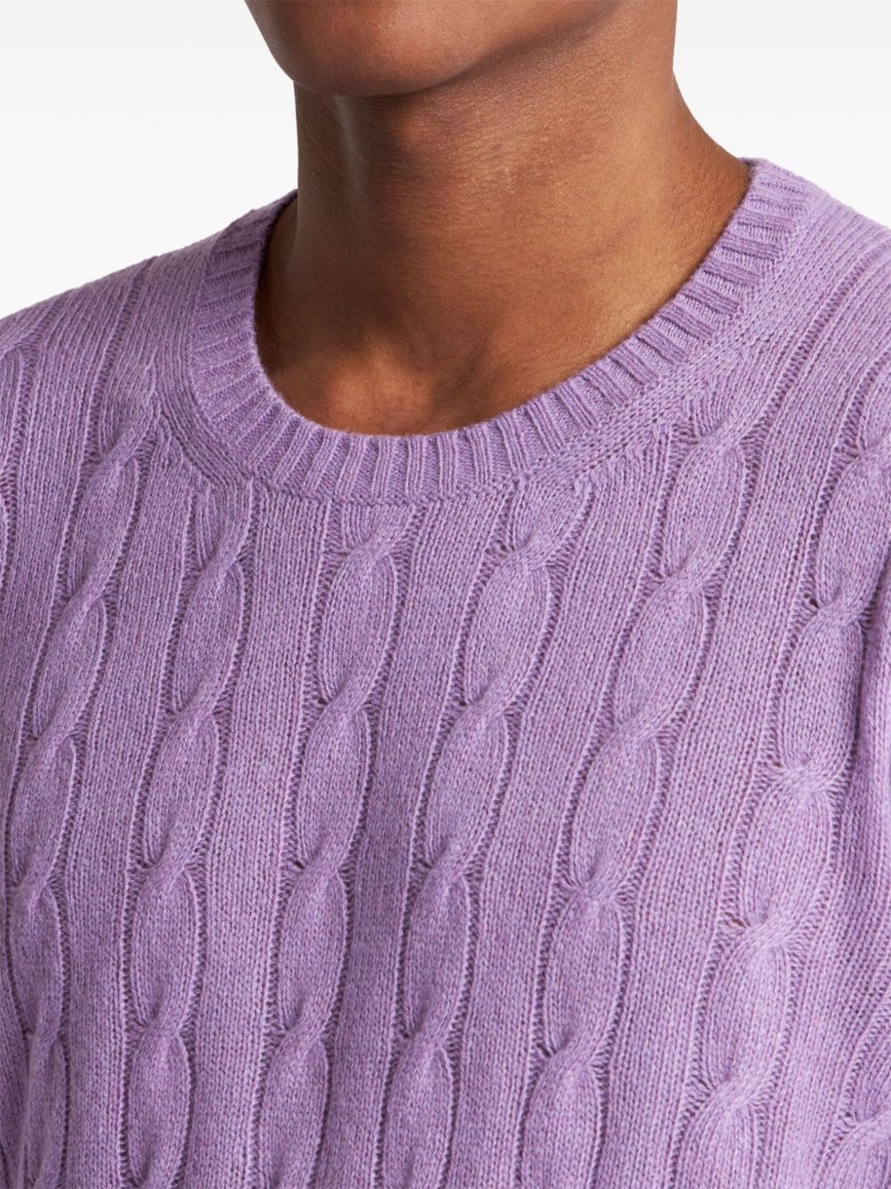 cable-knit cashmere sweater - 4