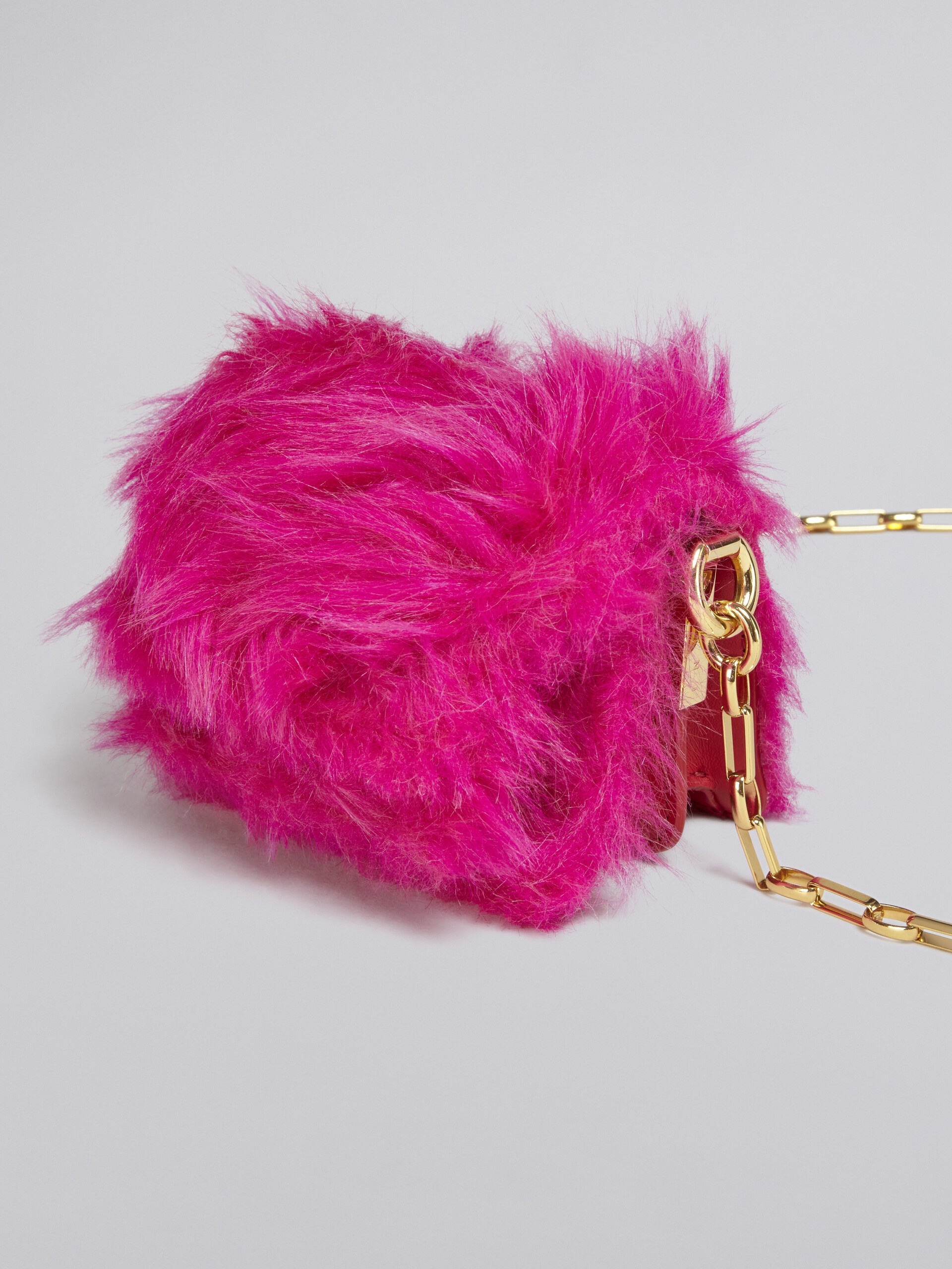 TRUNK BAG IN TEDDY AND CALF LEATHER - 5