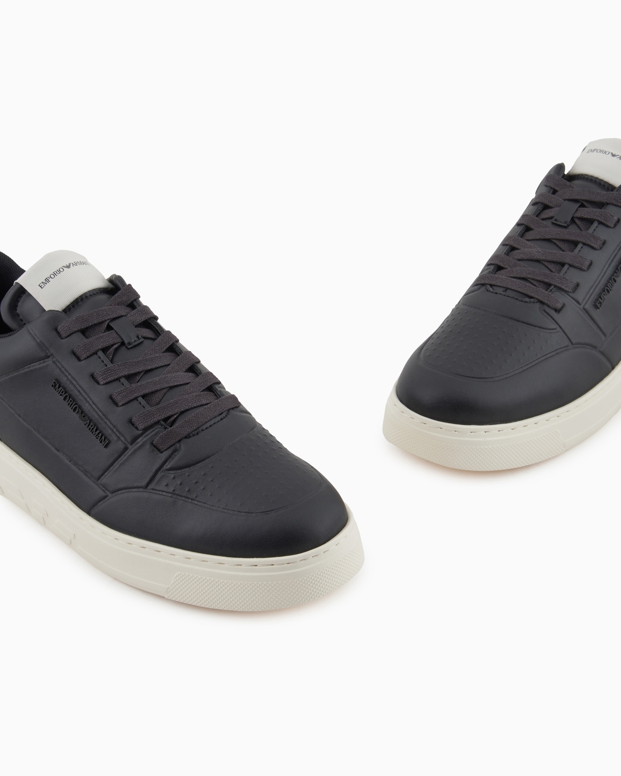 LEATHER SNEAKERS WITH SIDE LOGO - 5