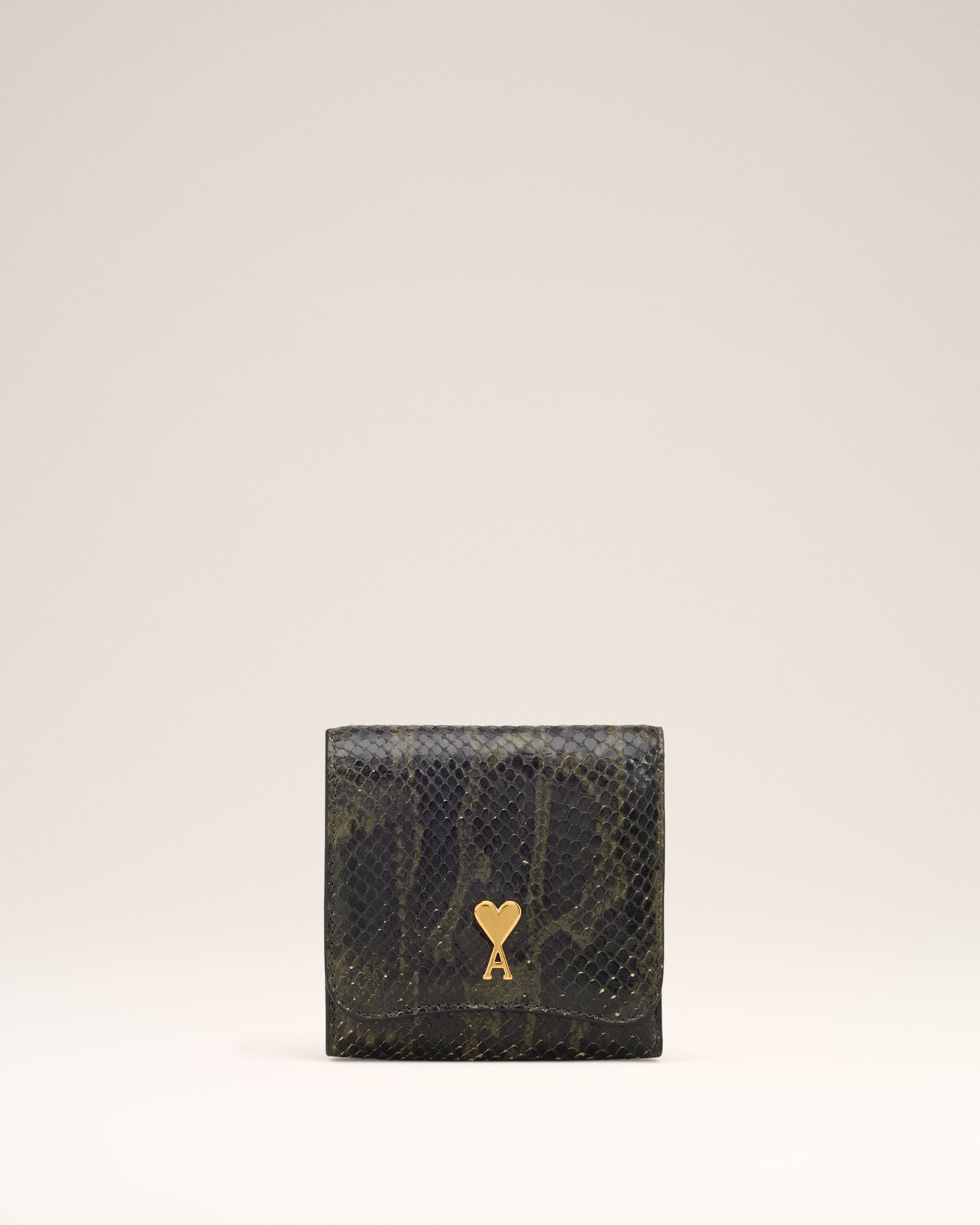 GREEN LEATHER PARIS PARIS WALLET - 1