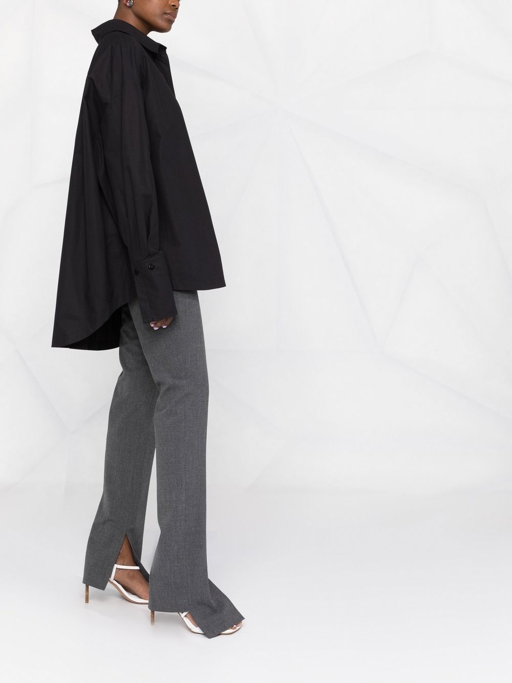 Diana asymmetric button-up shirt - 6