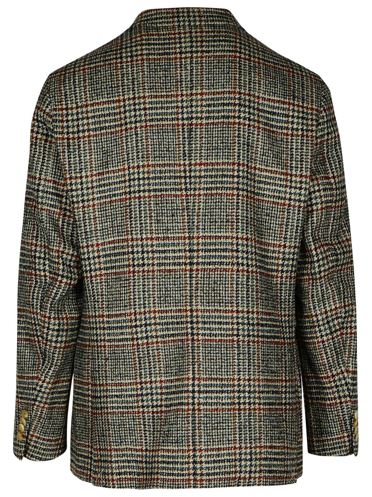 Etro Blazer In Beige Linen And Cotton Blend Men - 3