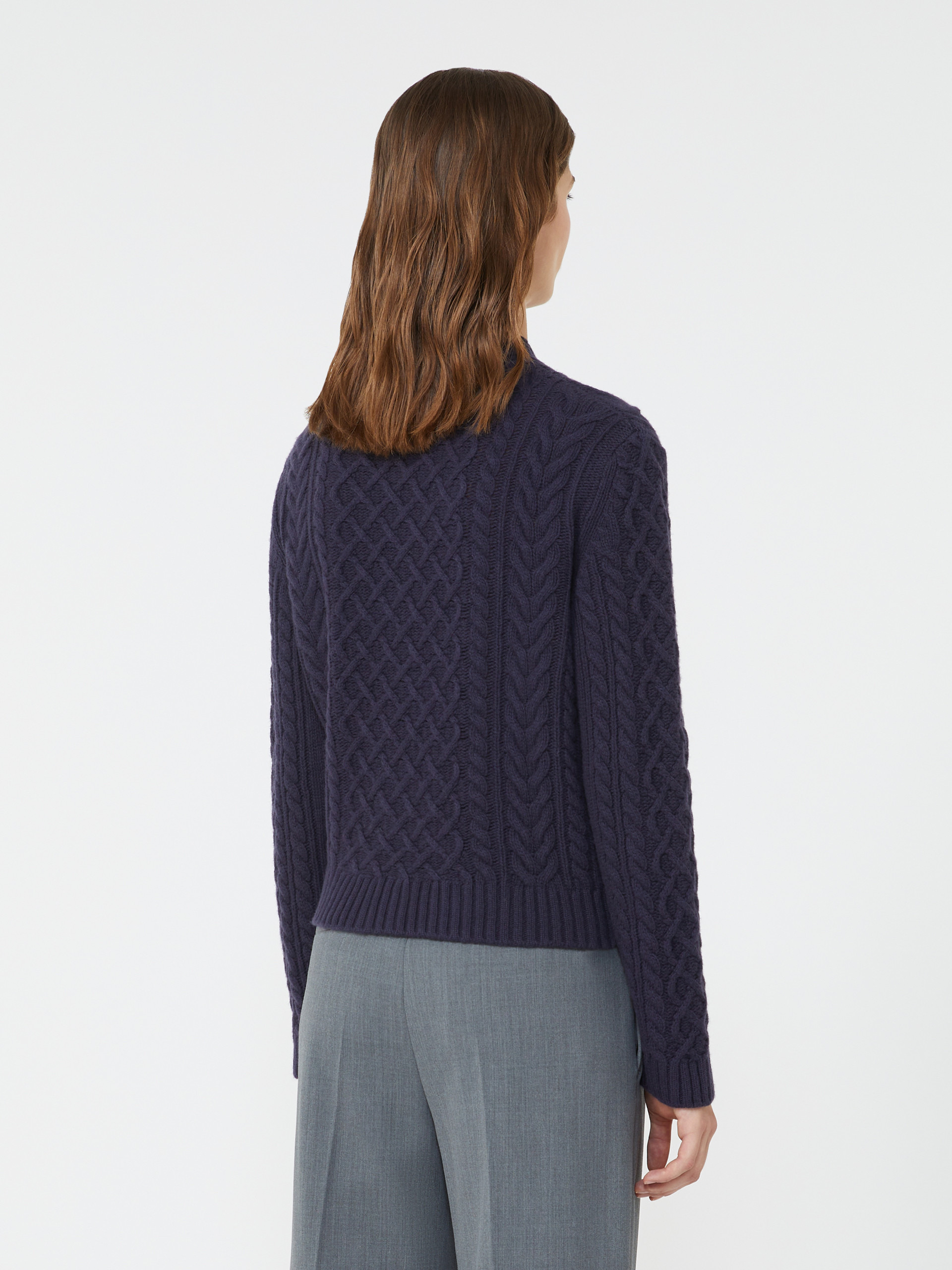 ABITO Wool knit crew-neck cardigan - 4