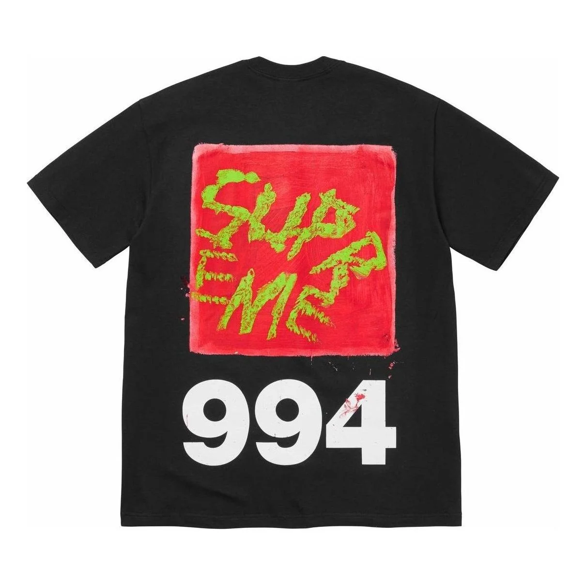 Supreme Paint T-Shirt 'Black Red White' SUP-SS24-158 - 1