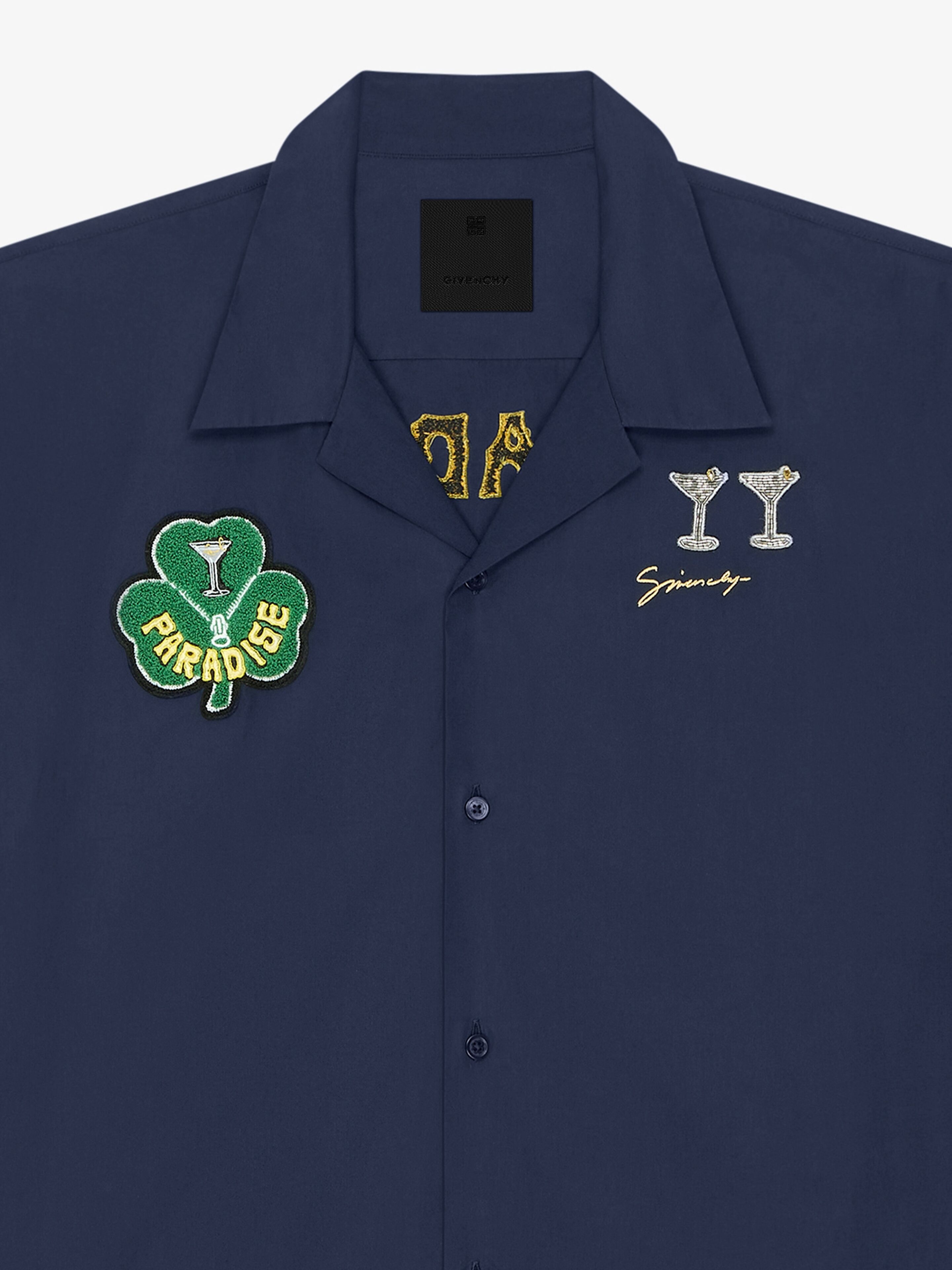 SHIRT IN POPLIN WITH PATCHES - 5