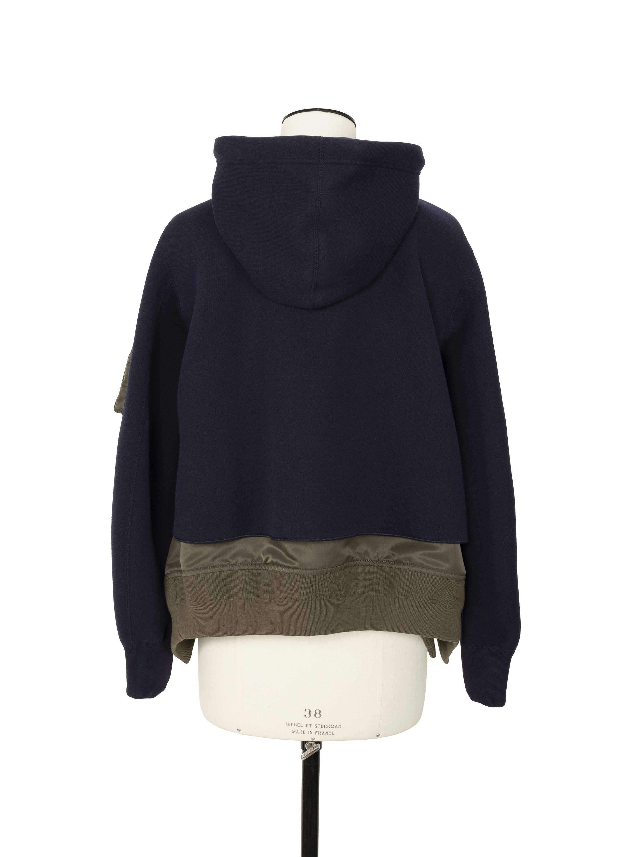 Sponge Sweat x Nylon Twill Hoodie - 3