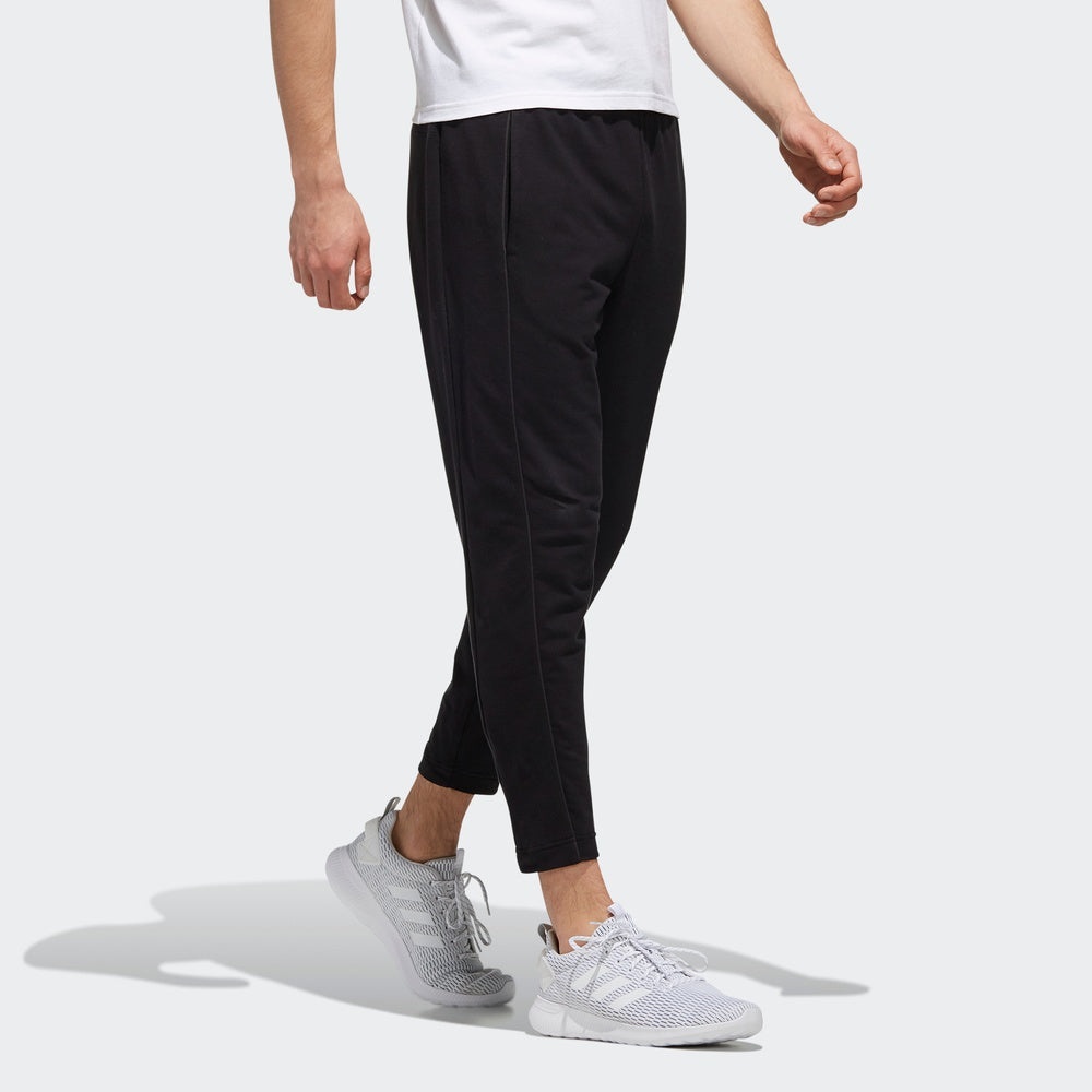 adidas neo logo Casual Sports Pants Black EJ7078 - 5