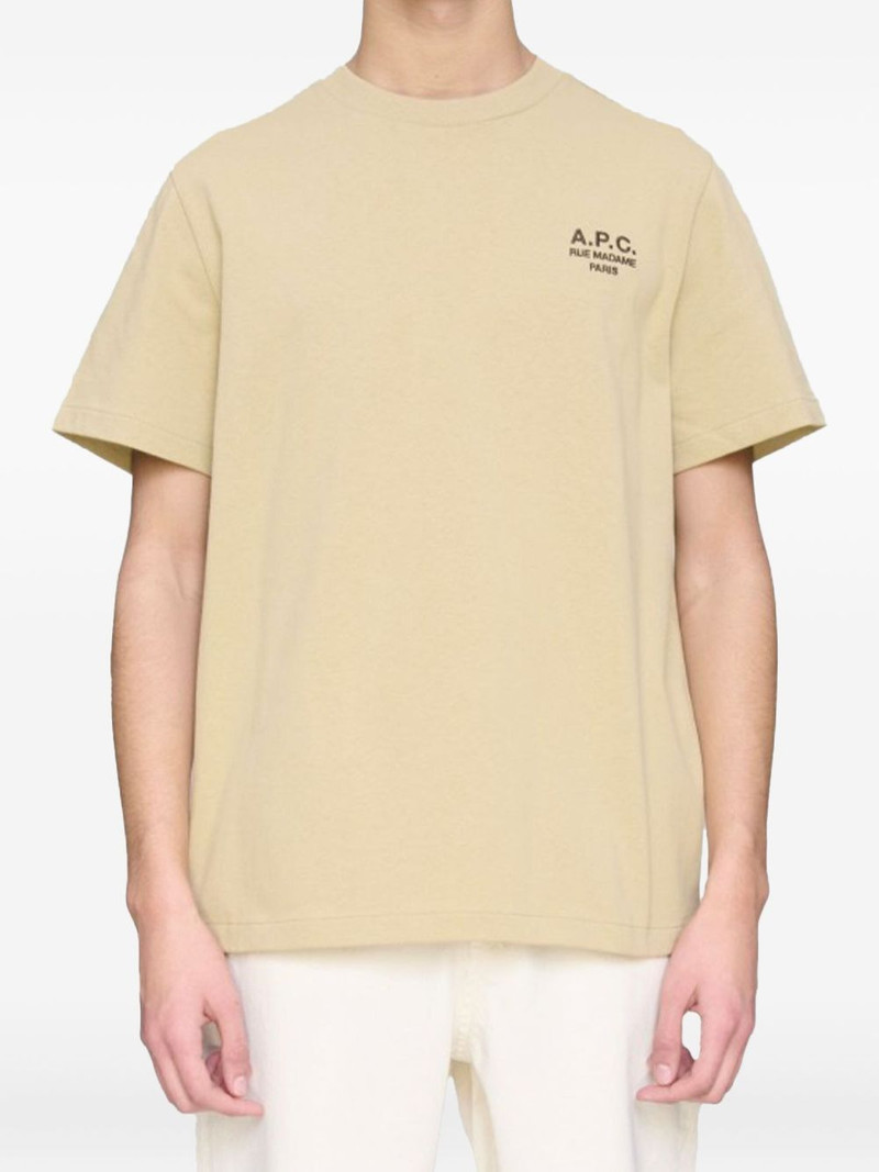 A.P.C. logo-print cotton T-shirt outlook