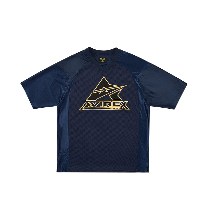 PALACE AVIREX MESH JERSEY NAVY - 1