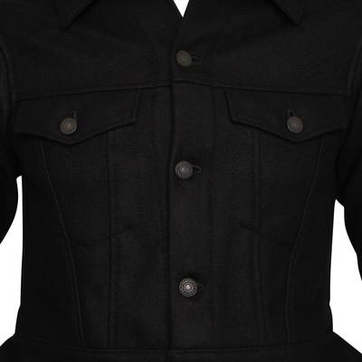 Yohji Yamamoto Wool Trucker Jacket in Black outlook
