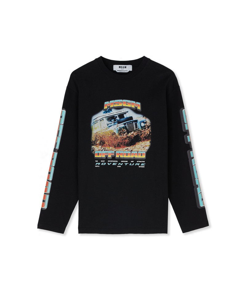 Long sleeve T-Shirt with "off road" graphic 1