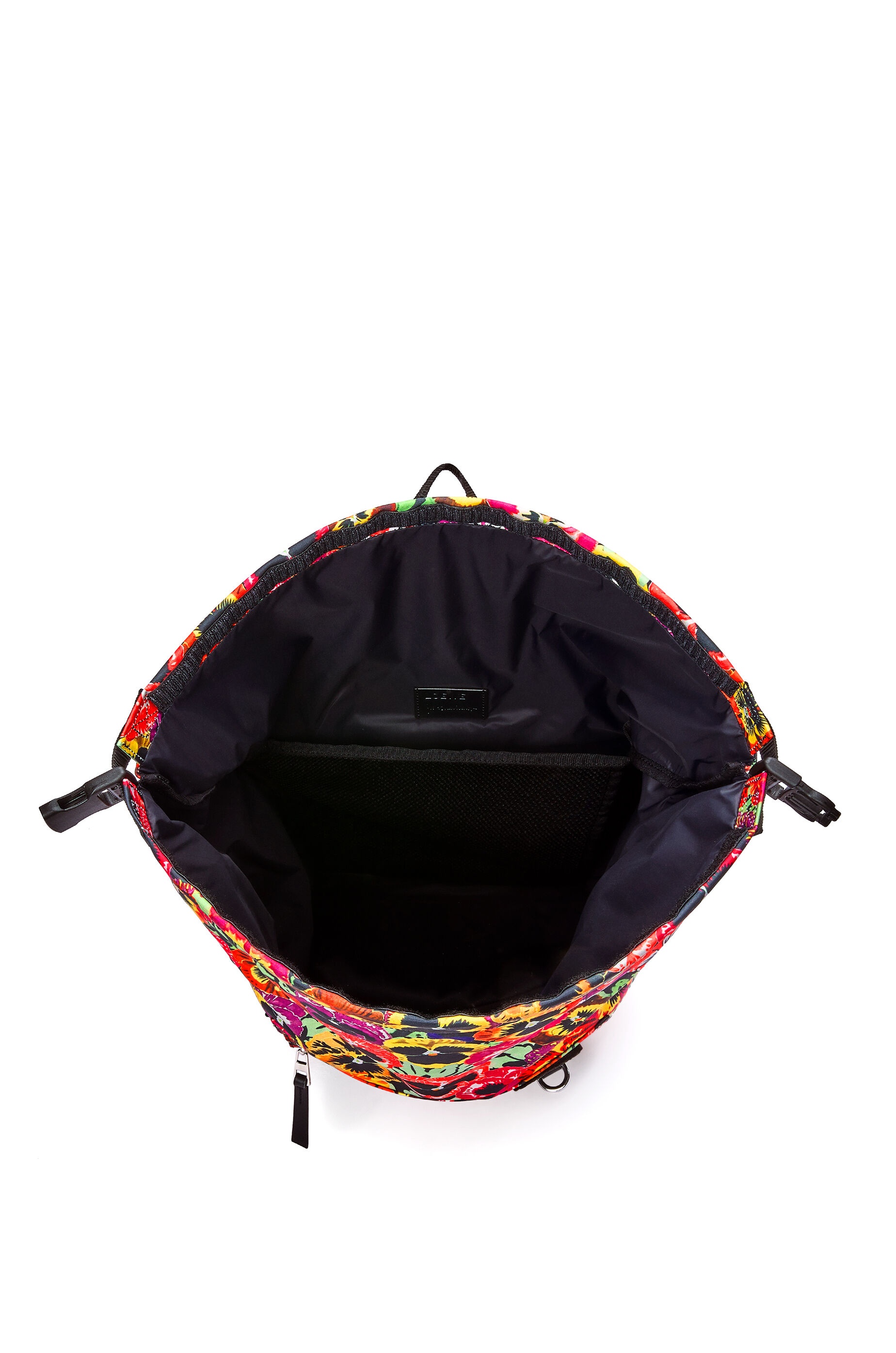 Pansies Roll Top backpack in nylon - 5