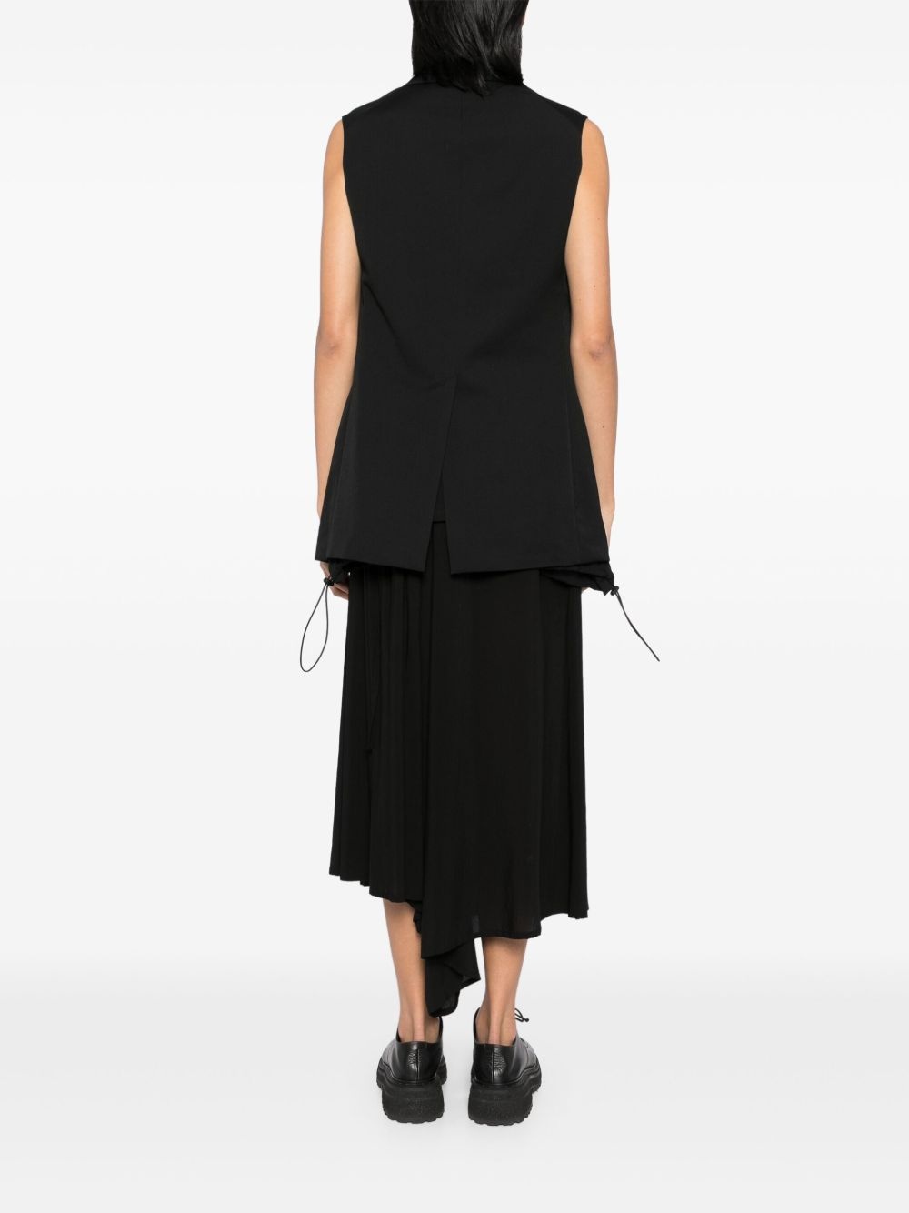 wide notch lapels gilet - 4