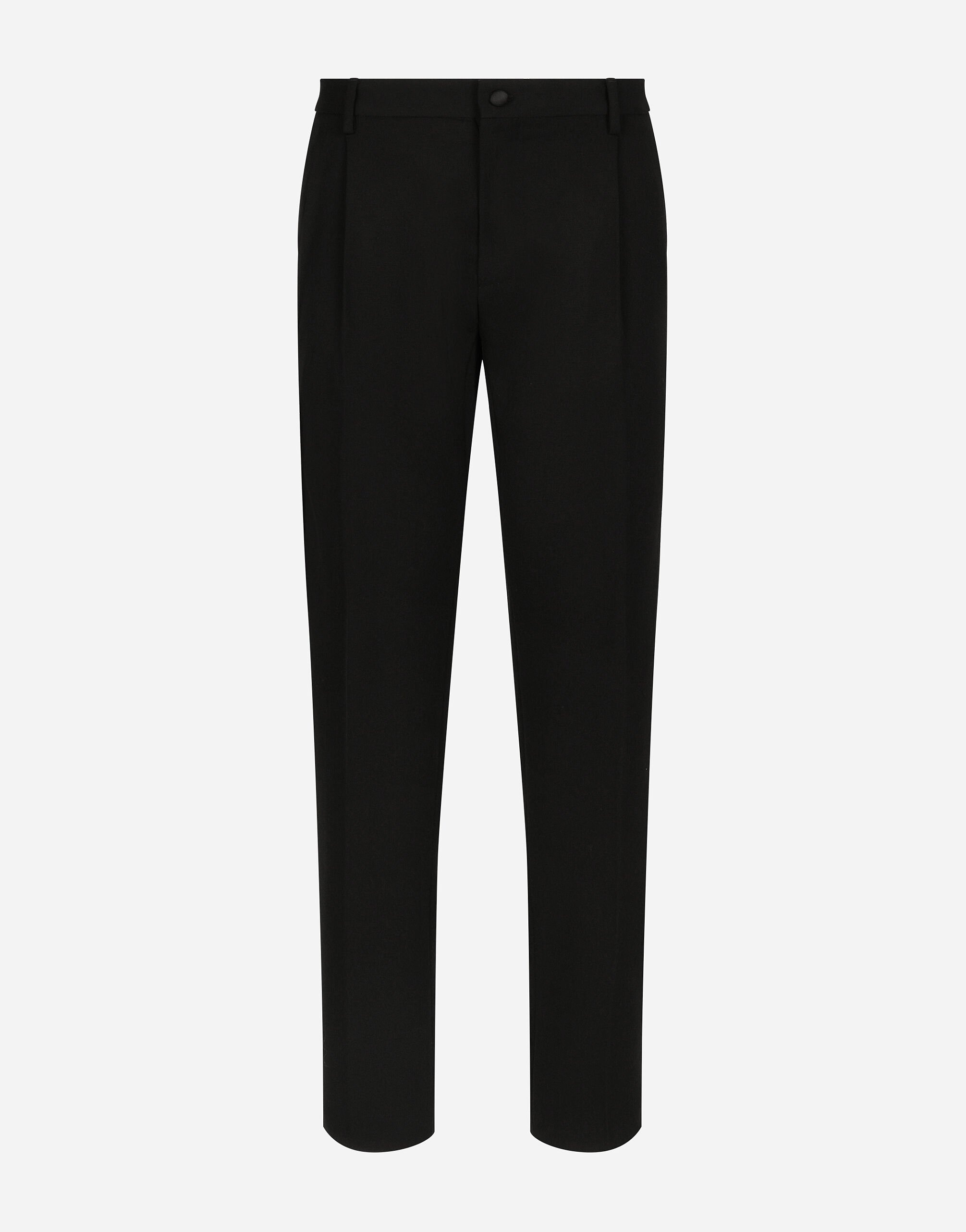 Classic gabardine tuxedo pants - 1