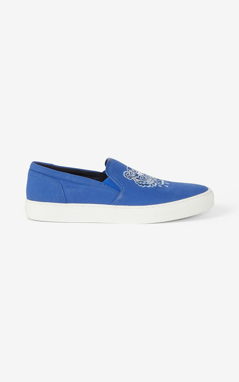 K-SKATE Tiger canvas slip-on sneakers 1