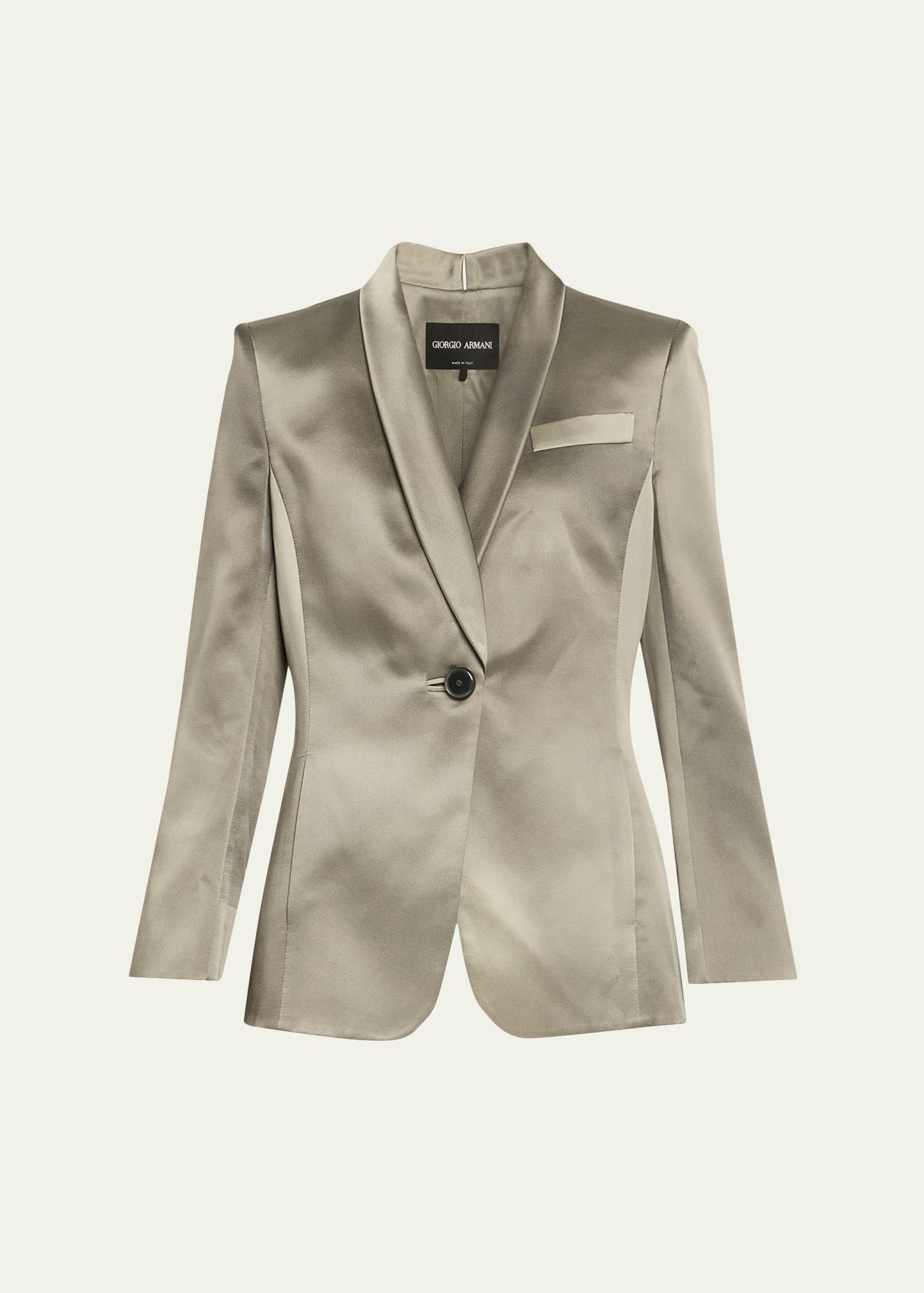 Ombre Printed One Button Blazer - 1