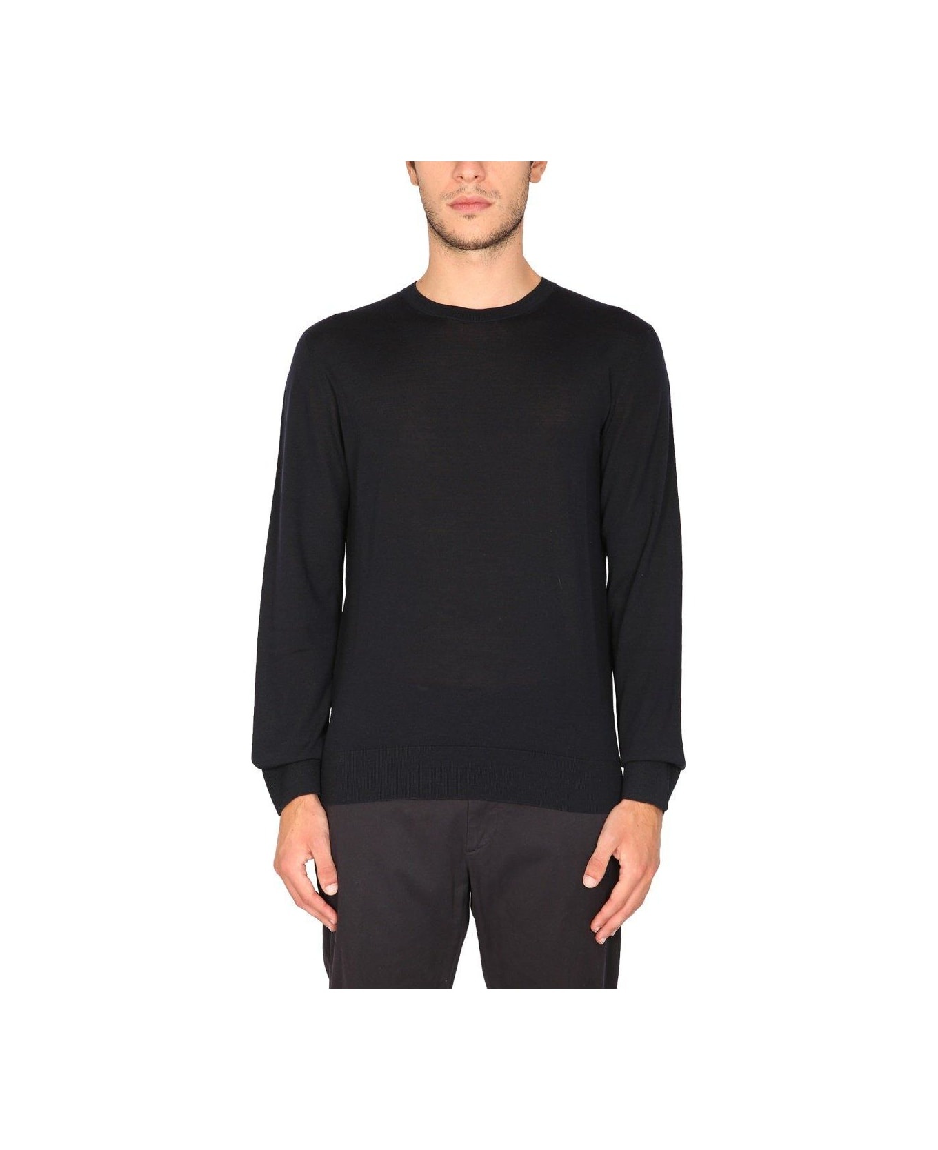 Crewneck Long-sleeved Sweater - 1