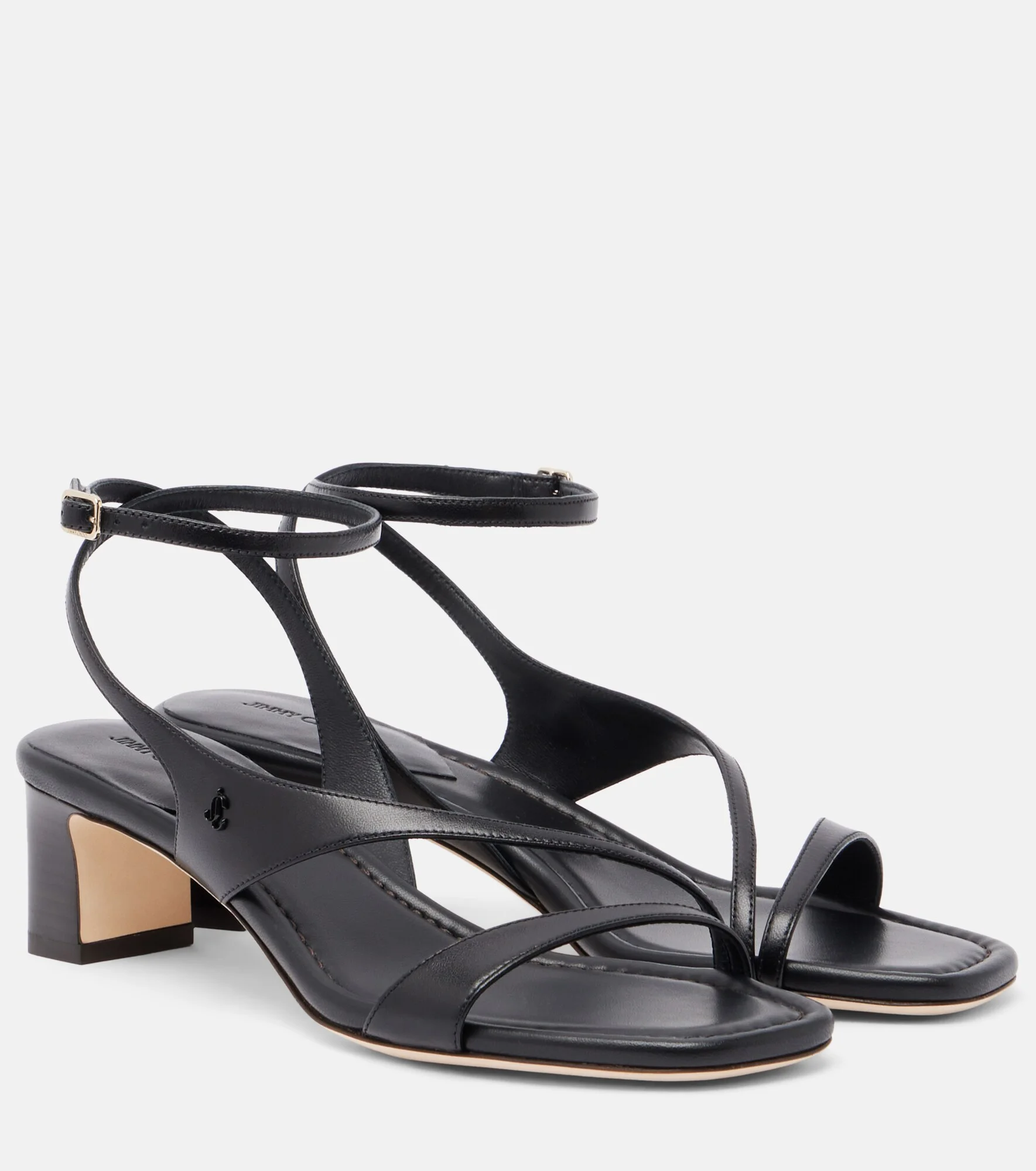 Faye leather slingback sandals - 1