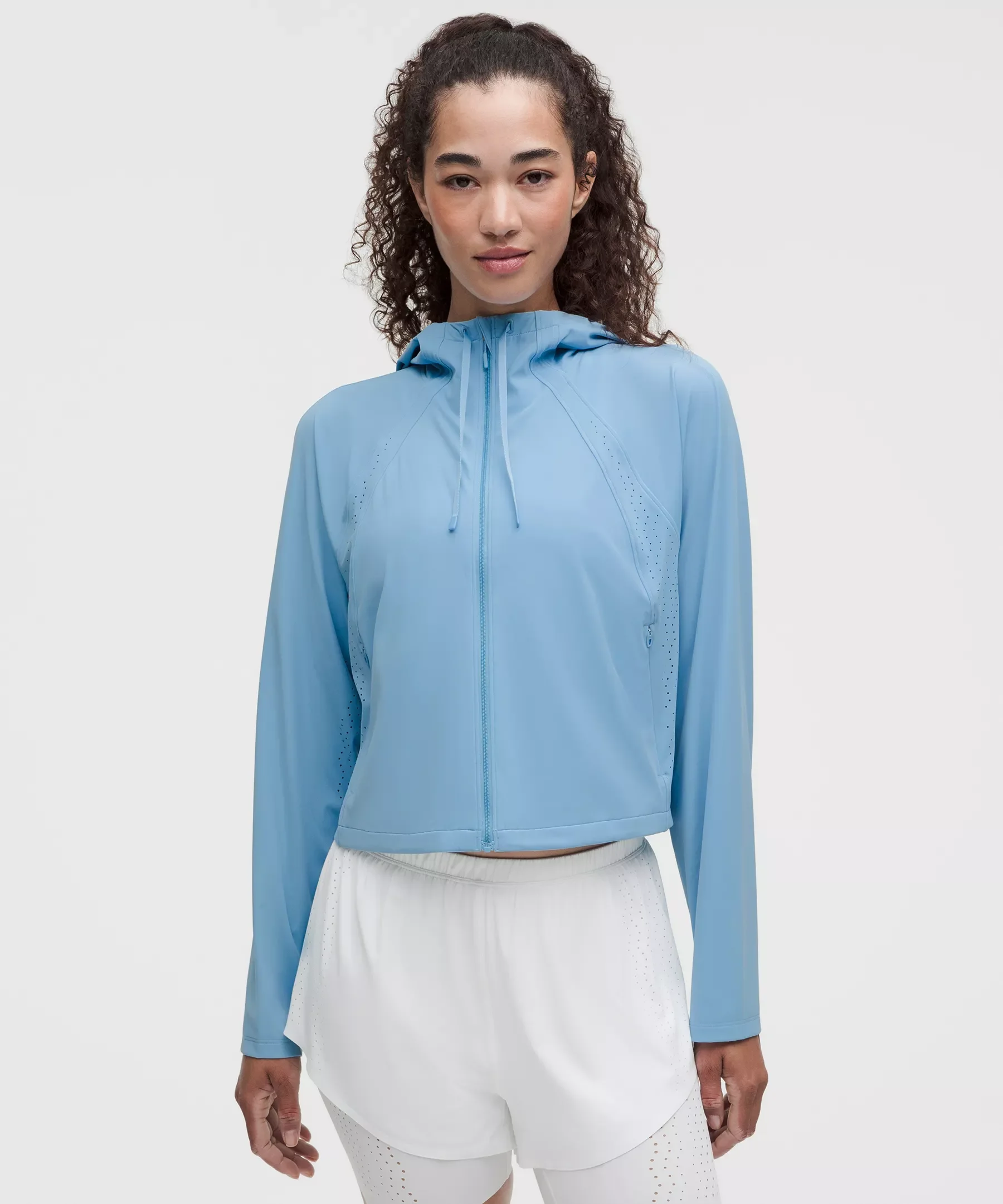 Sleek Perforated Running Jacket - 1
