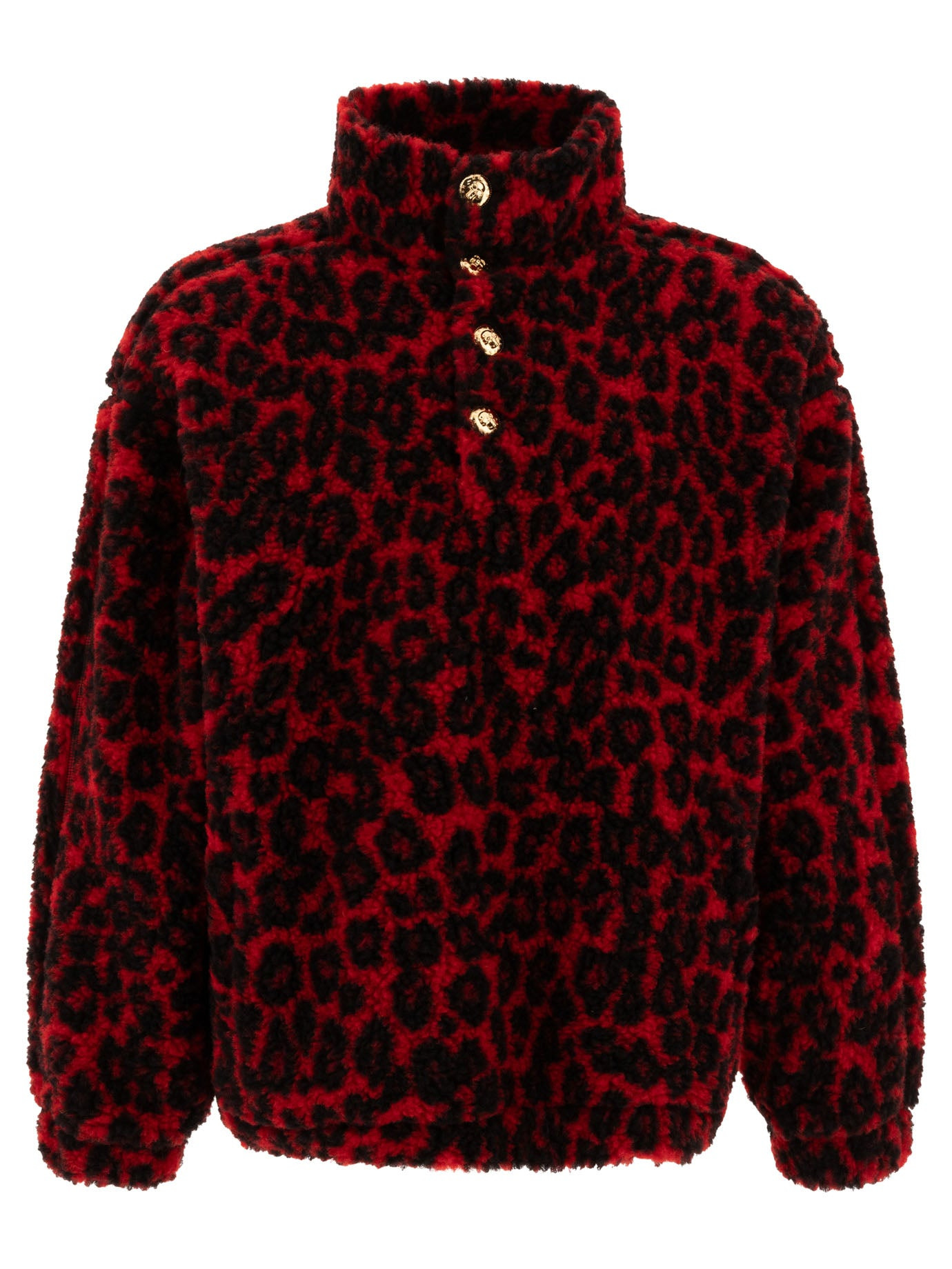 Alexander Mcqueen Leopard Print Fleece Jacket - 1