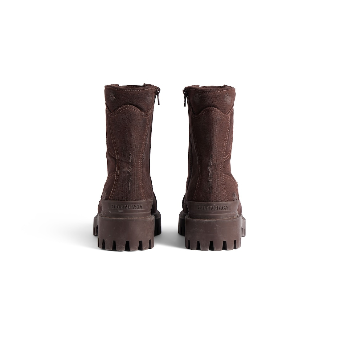 Men's Combat Strike Boot in Dark Brown - 5
