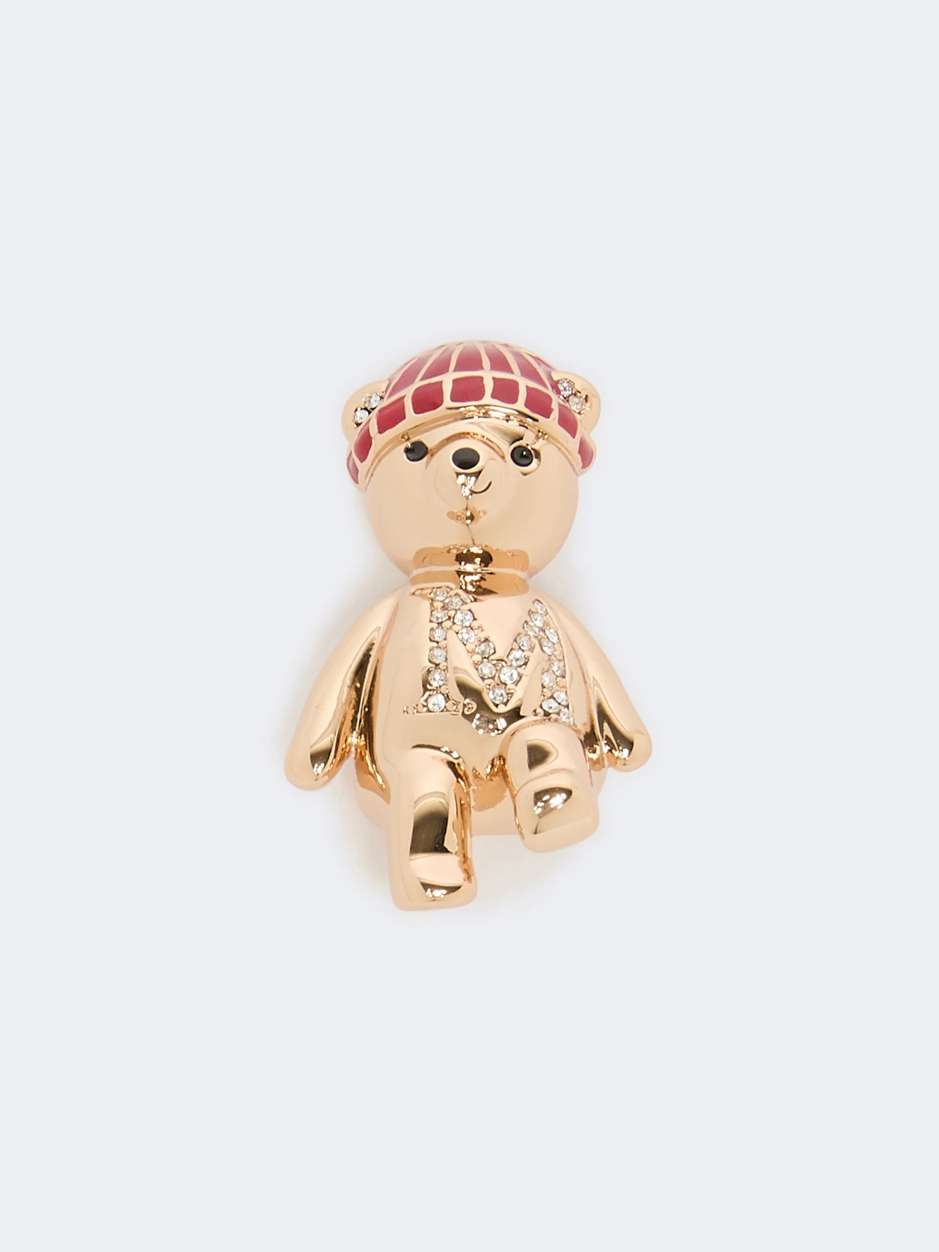 SHINY Metal teddy bear brooch - SKIN DORE - 1