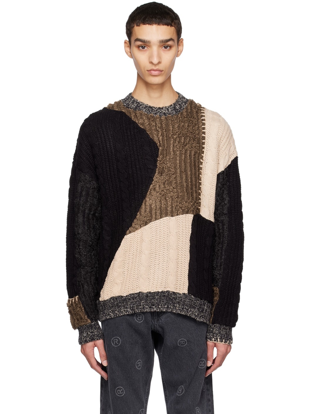 Brown & Black Daphne Sweater - 1