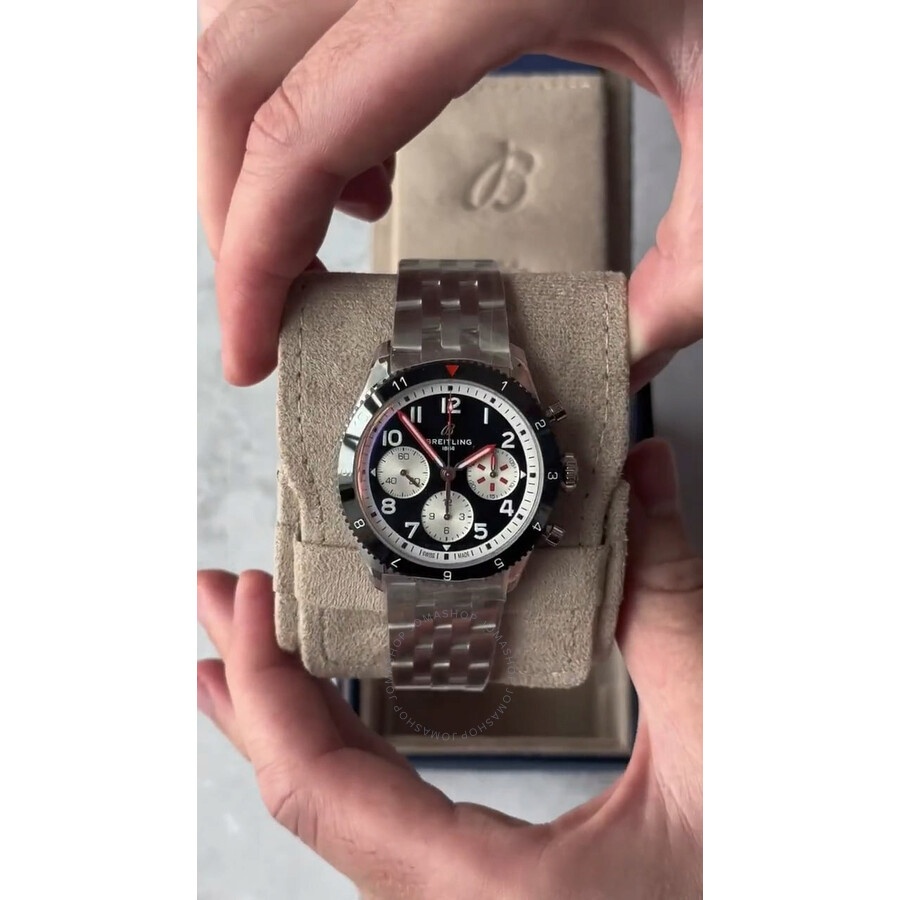 Breitling Classic AVI Mosquito 42mm Chronograph Automatic Black Dial Men's Watch Y233801A1B1A1 - 4