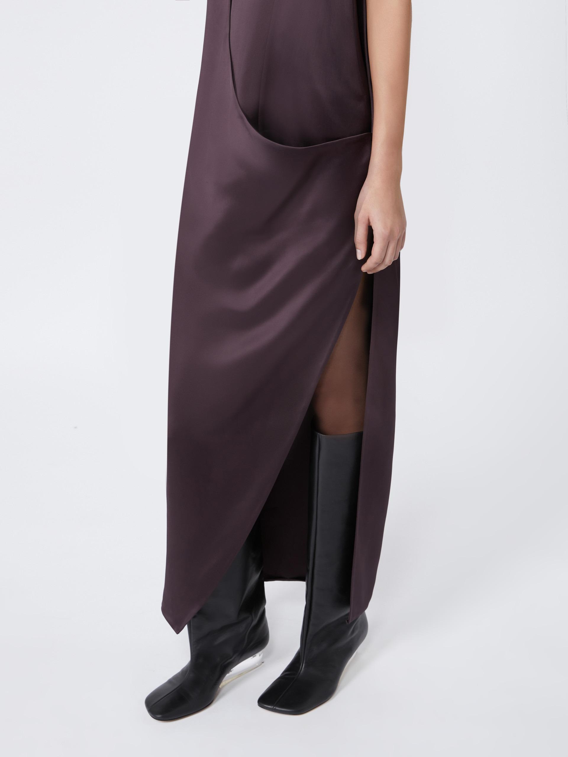 AUSTRIA1234 Viscose satin dress - RUNWAY - 6
