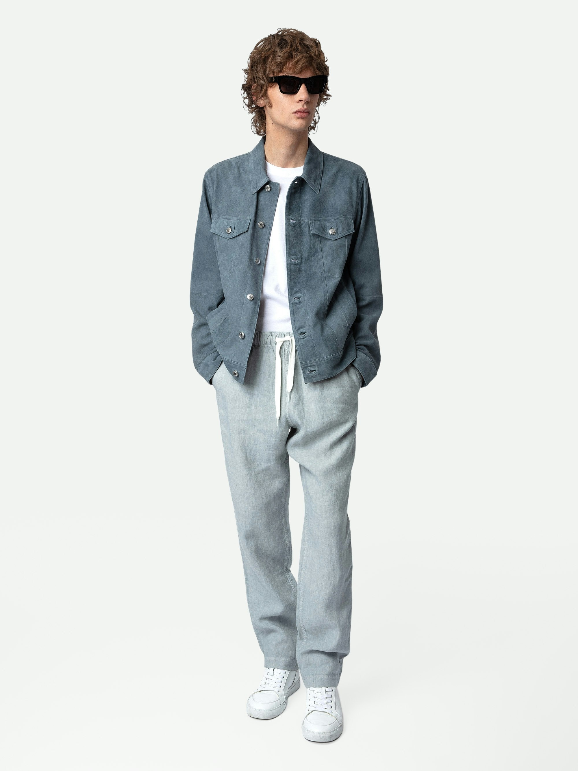 Pixel Linen Pants - 2