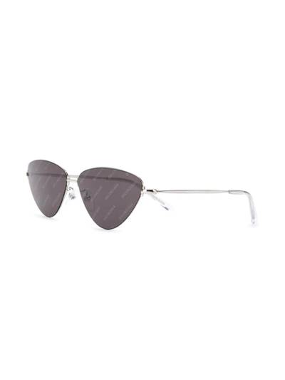 BALENCIAGA Invisible cat eye-frame sunglasses outlook