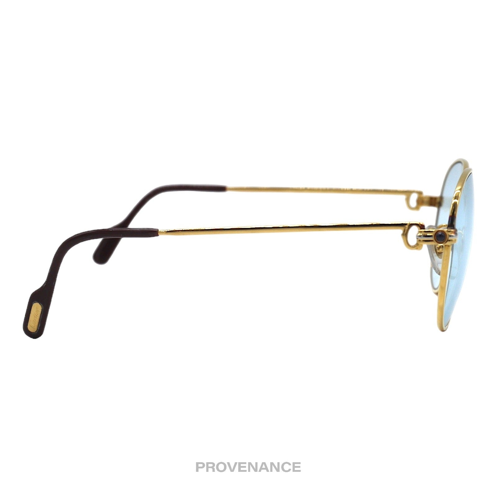 Cartier Saphir Vintage Sunglasses - Gold/Blue - 7