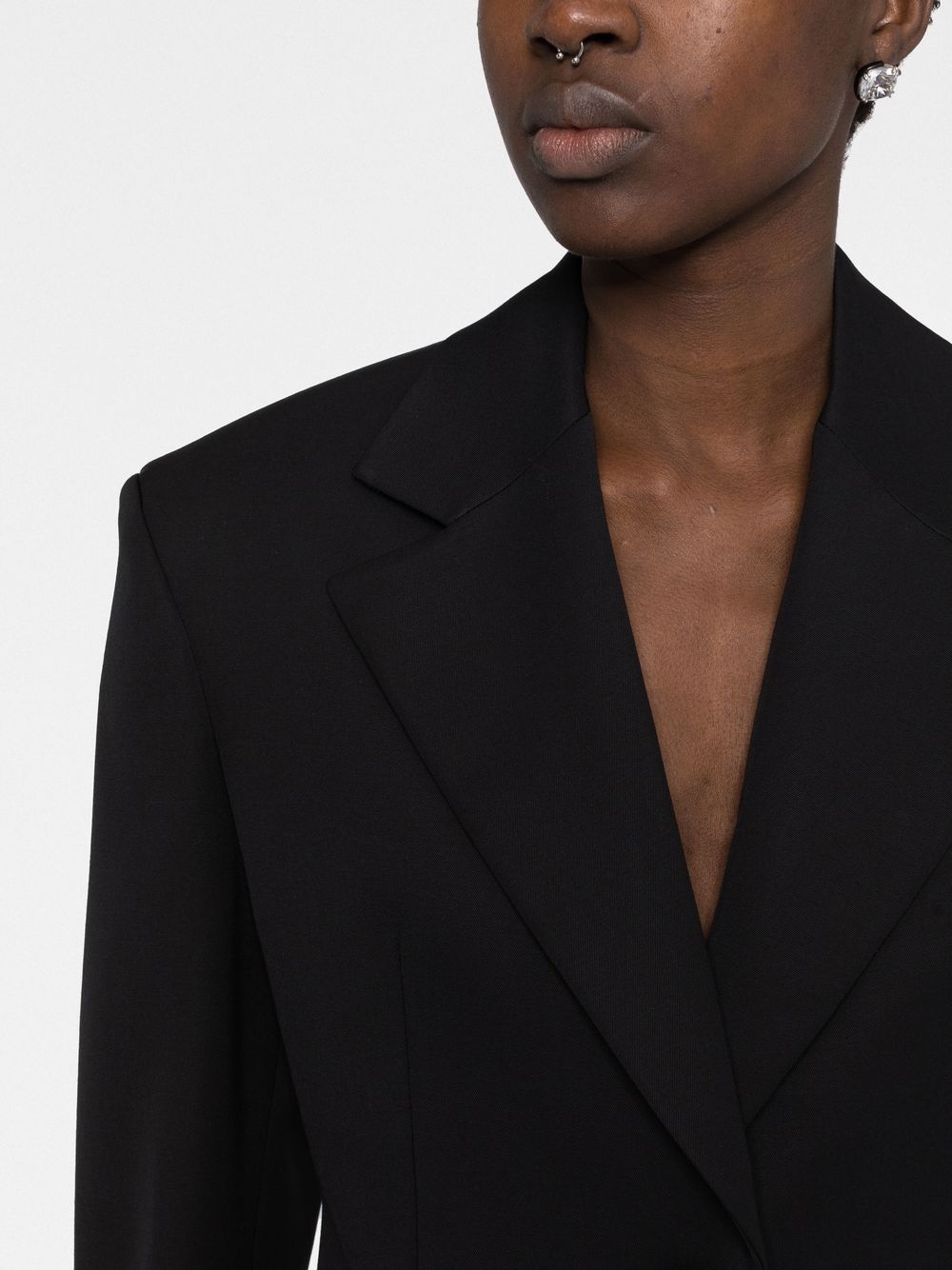 Single-breasted wool blazer - 5
