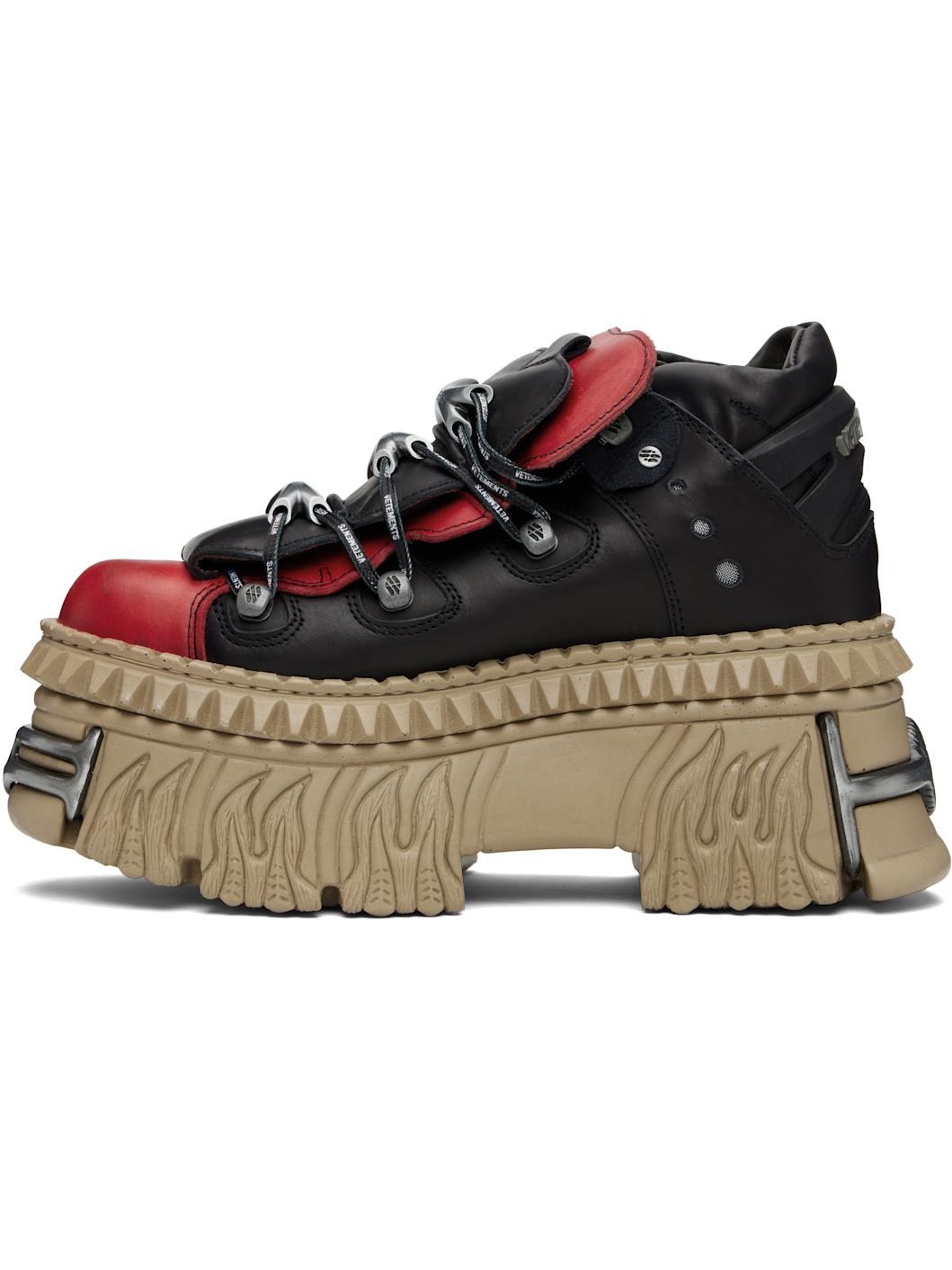Black New Rock Edition Platform Sneakers - 3